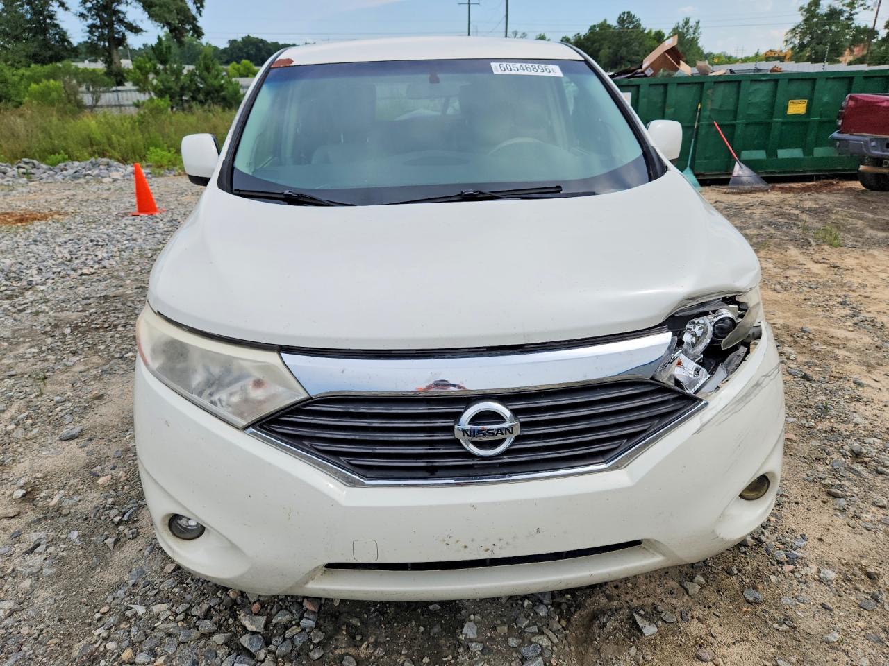 2015 Nissan Quest 3.5 Sv White vin: JN8AE2KP0F9131871