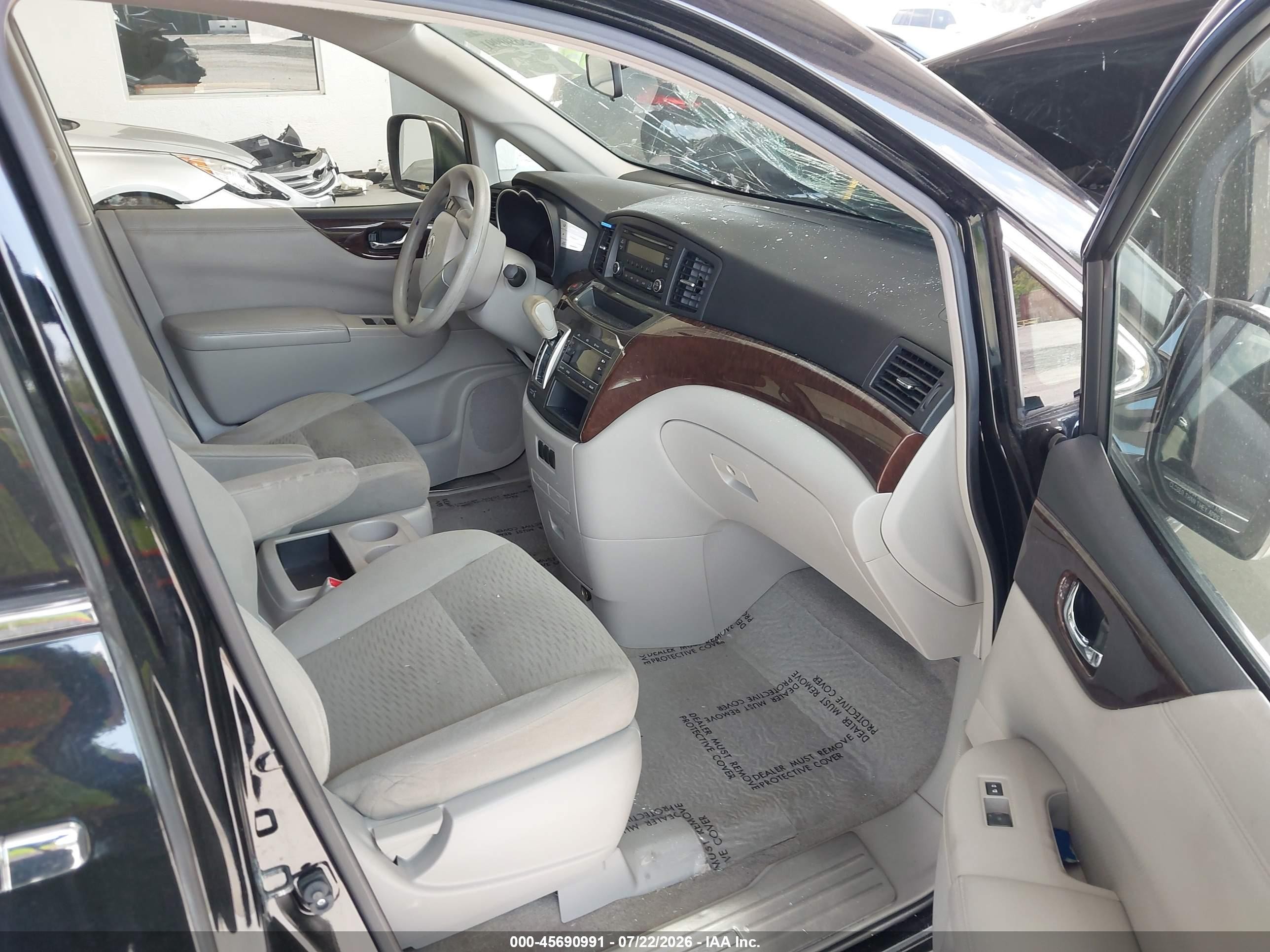 2015 Nissan Quest S Черный vin: JN8AE2KP0F9133751