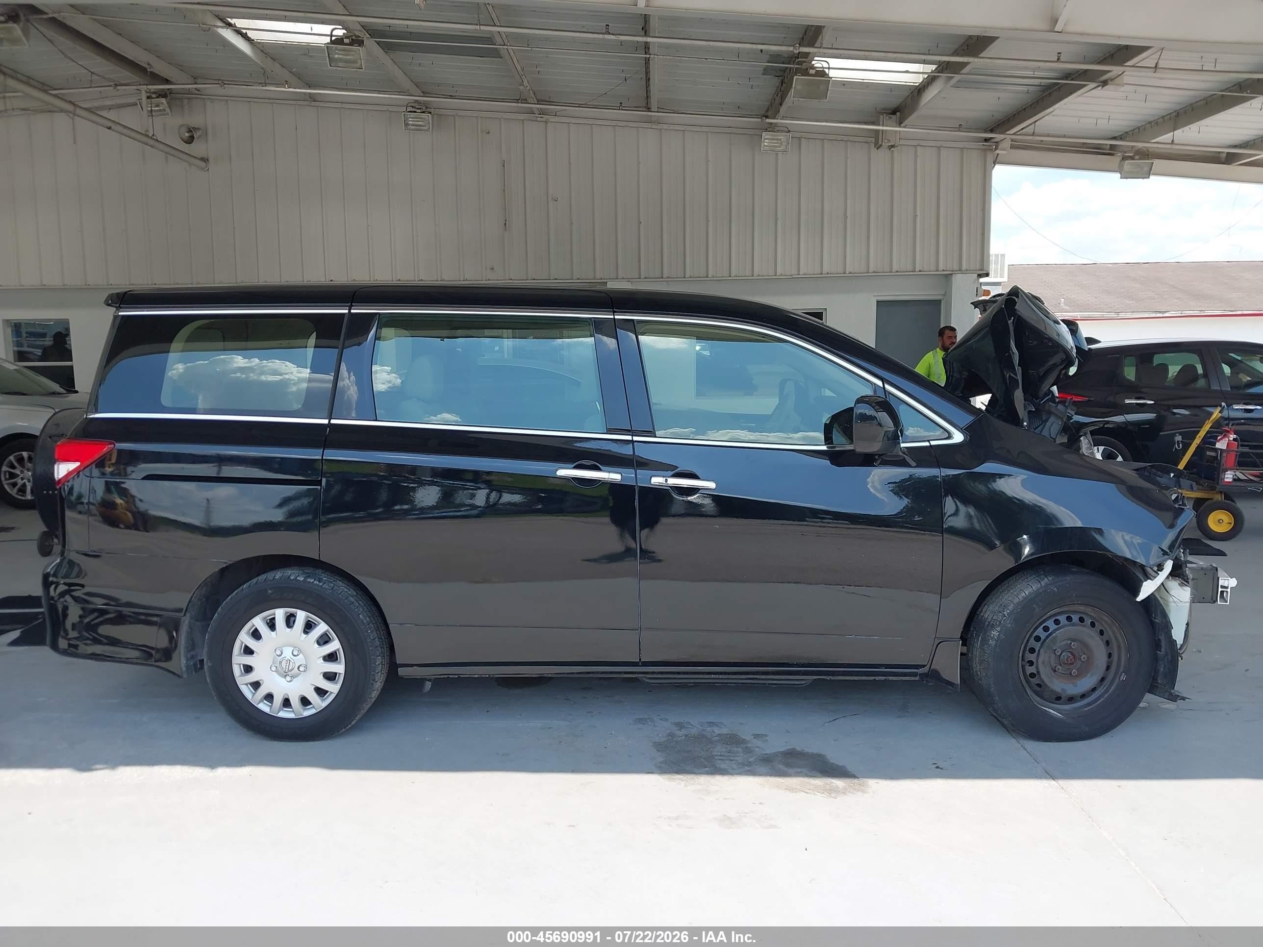 2015 Nissan Quest S Черный vin: JN8AE2KP0F9133751