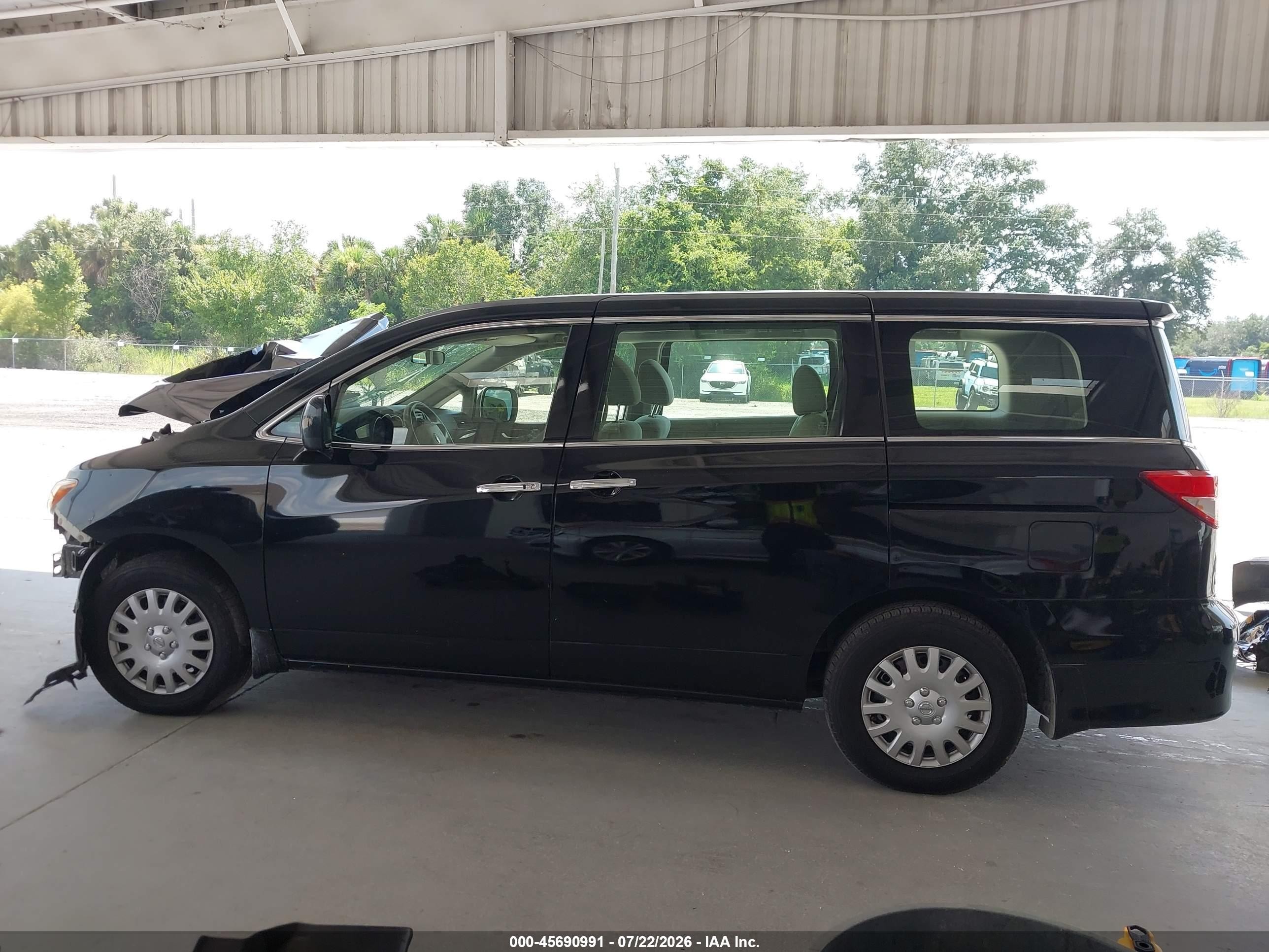 2015 Nissan Quest S Черный vin: JN8AE2KP0F9133751