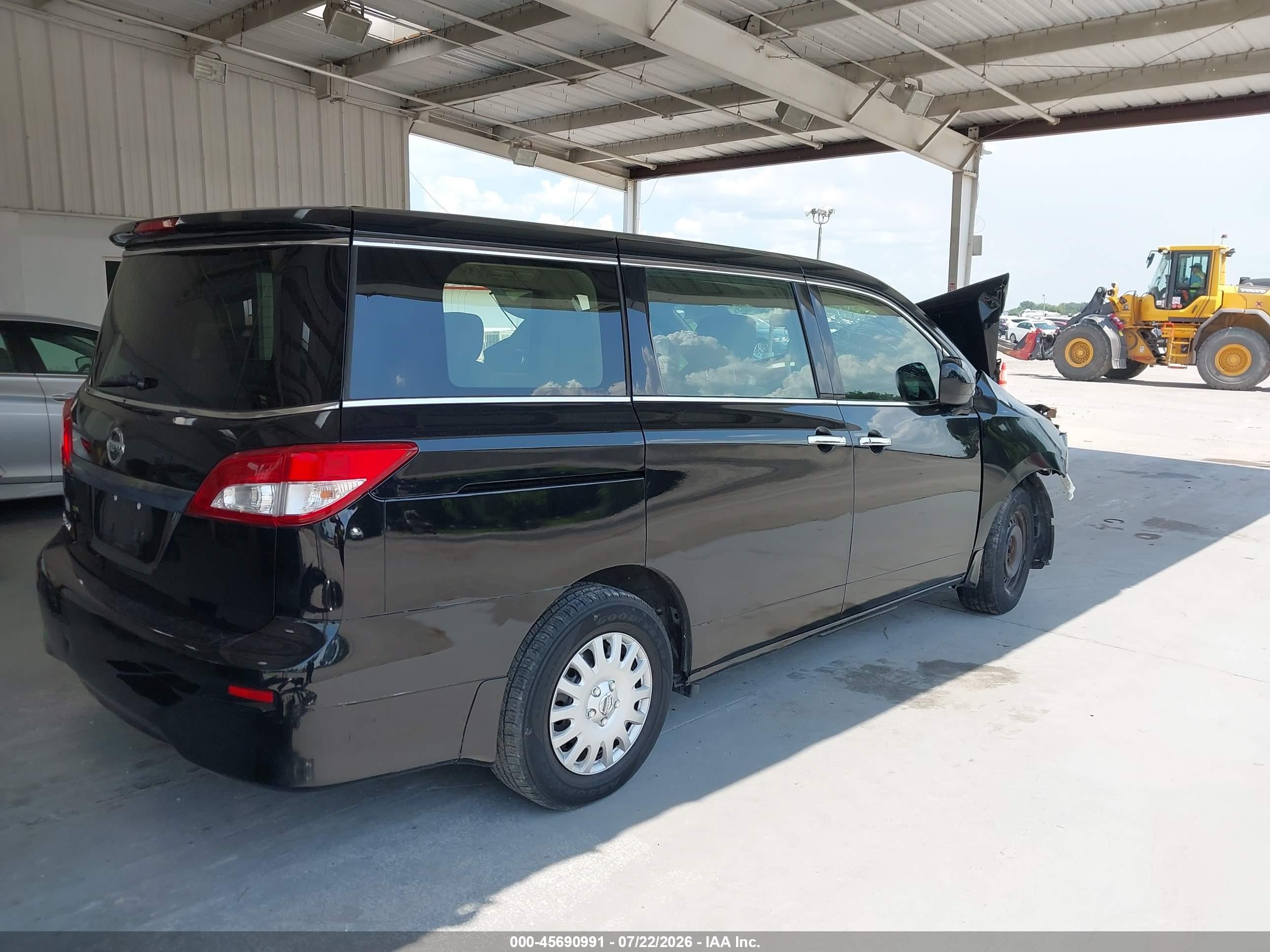 2015 Nissan Quest S Черный vin: JN8AE2KP0F9133751