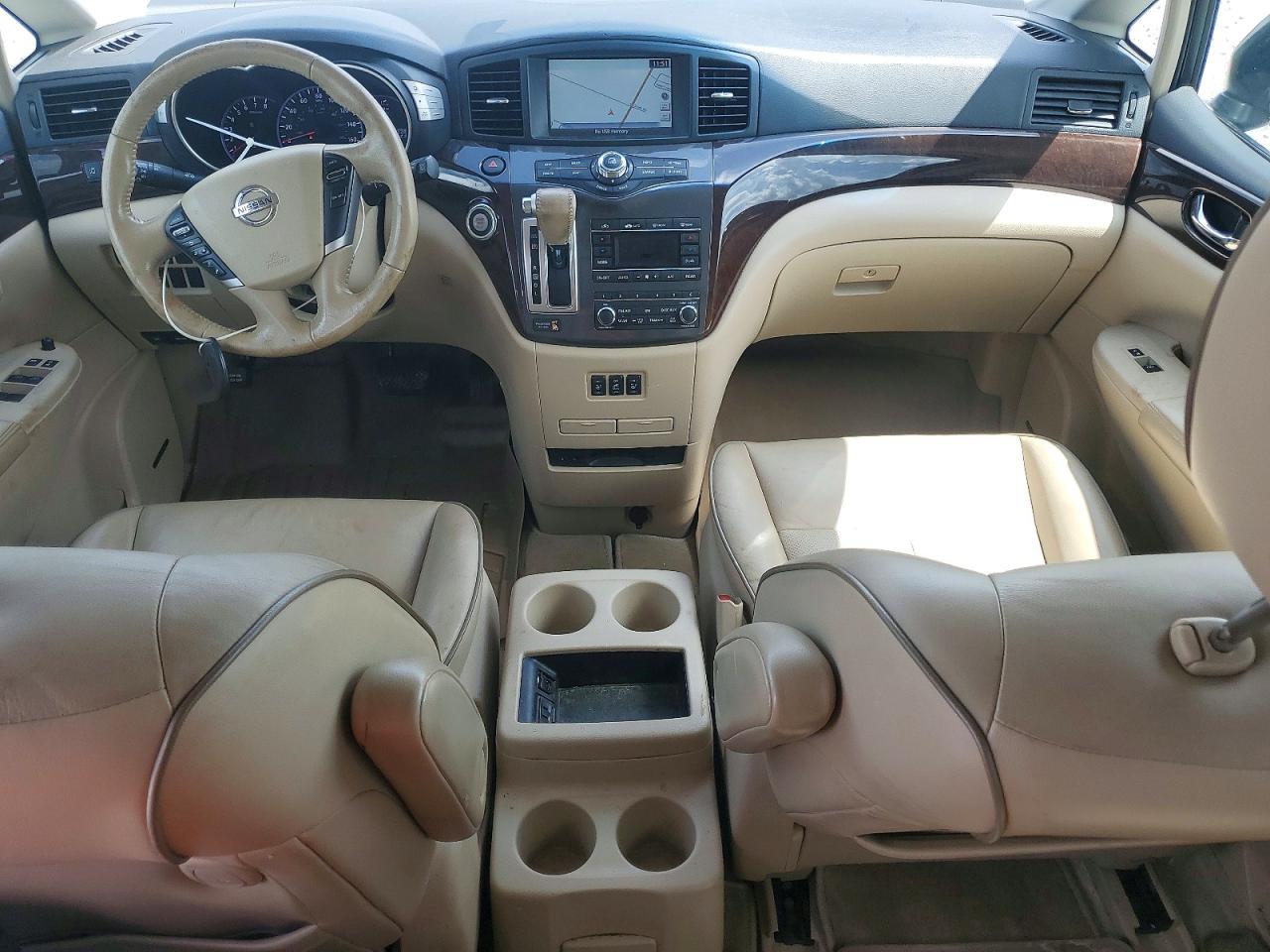2011 Nissan Quest 3.5 S White vin: JN8AE2KP1B9005996