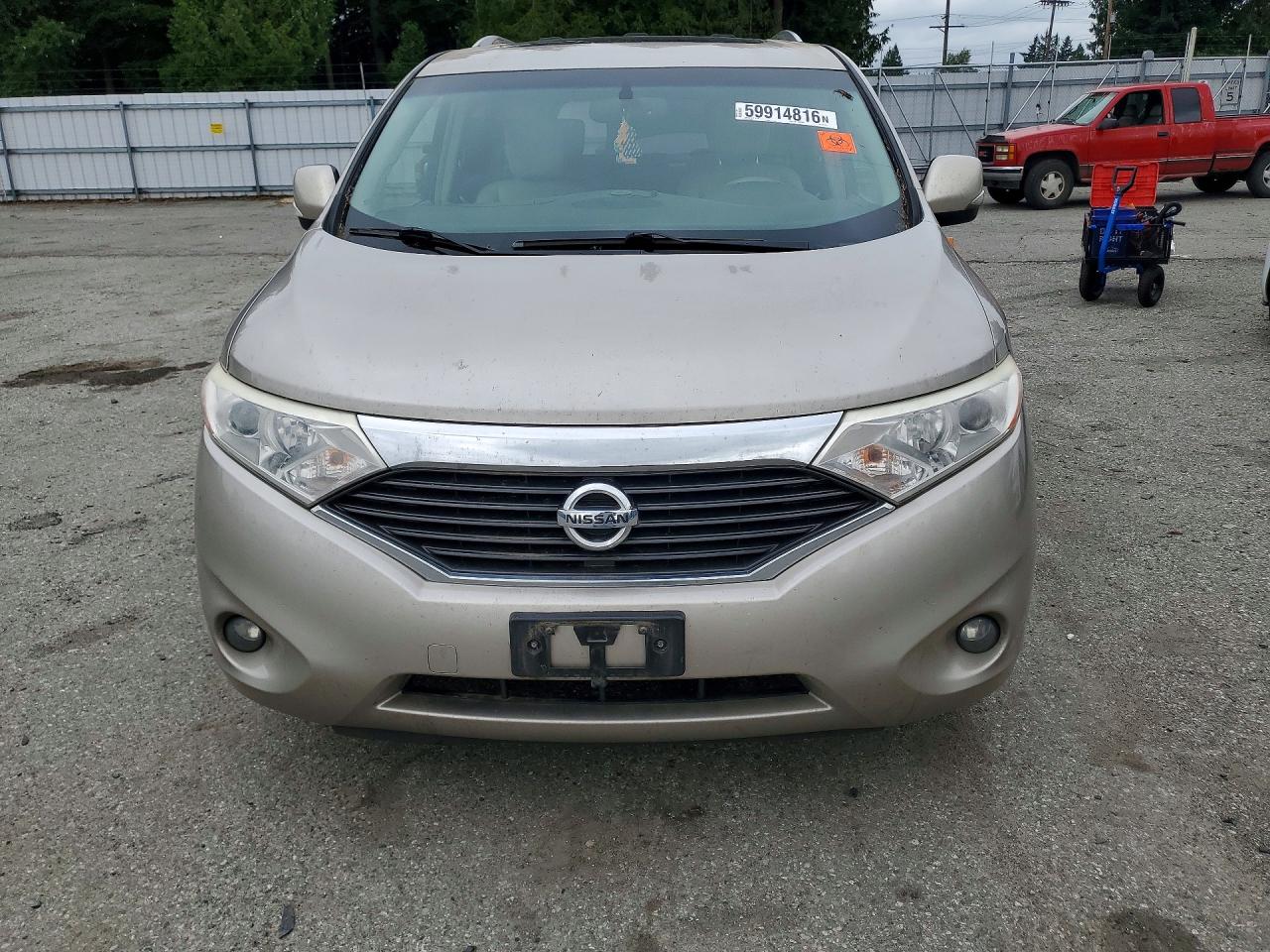 2011 Nissan Quest 3.5 S Tan vin: JN8AE2KP1B9007702