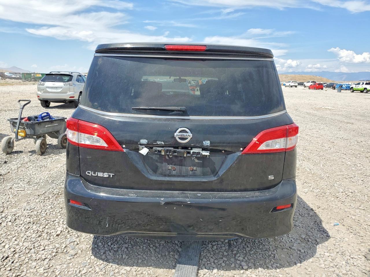 2012 Nissan Quest 3.5 S Black vin: JN8AE2KP1C9034660
