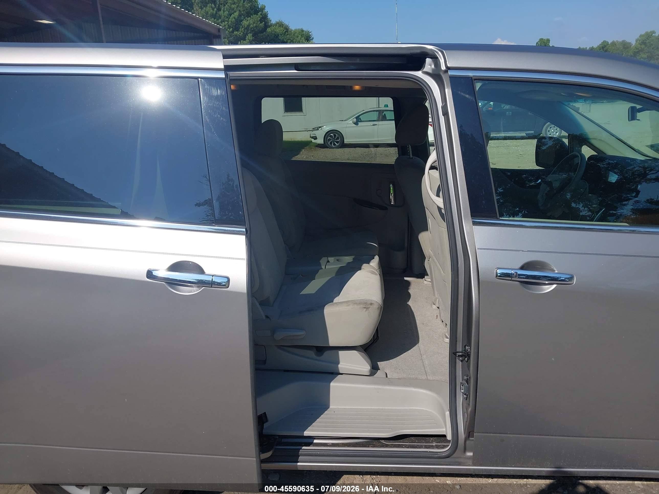 2012 Nissan Quest S Gray vin: JN8AE2KP1C9036201