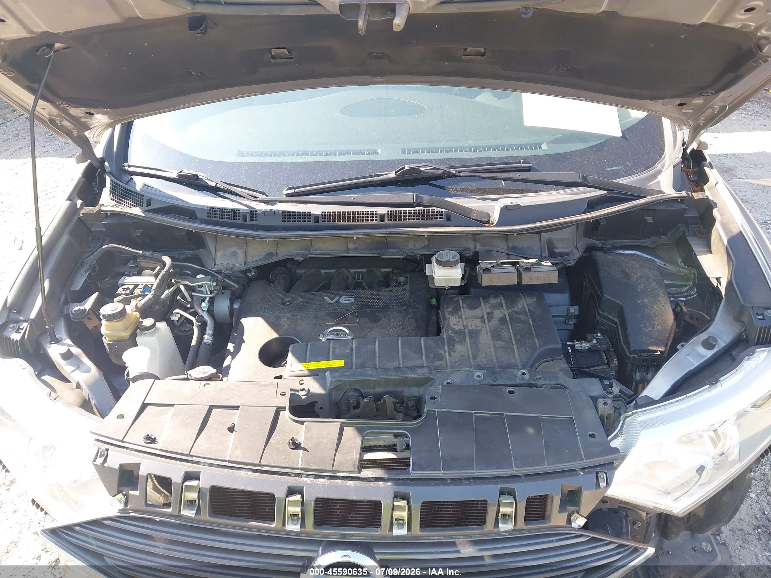 2012 Nissan Quest S Gray vin: JN8AE2KP1C9036201