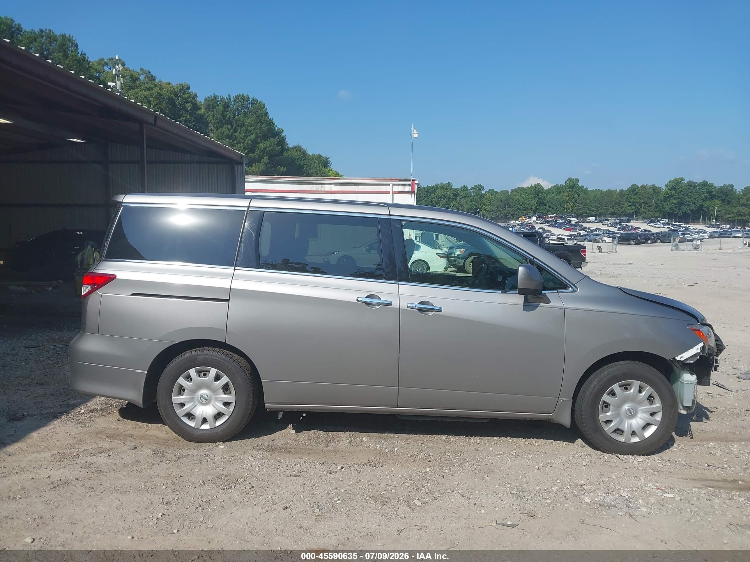 2012 Nissan Quest S Gray vin: JN8AE2KP1C9036201