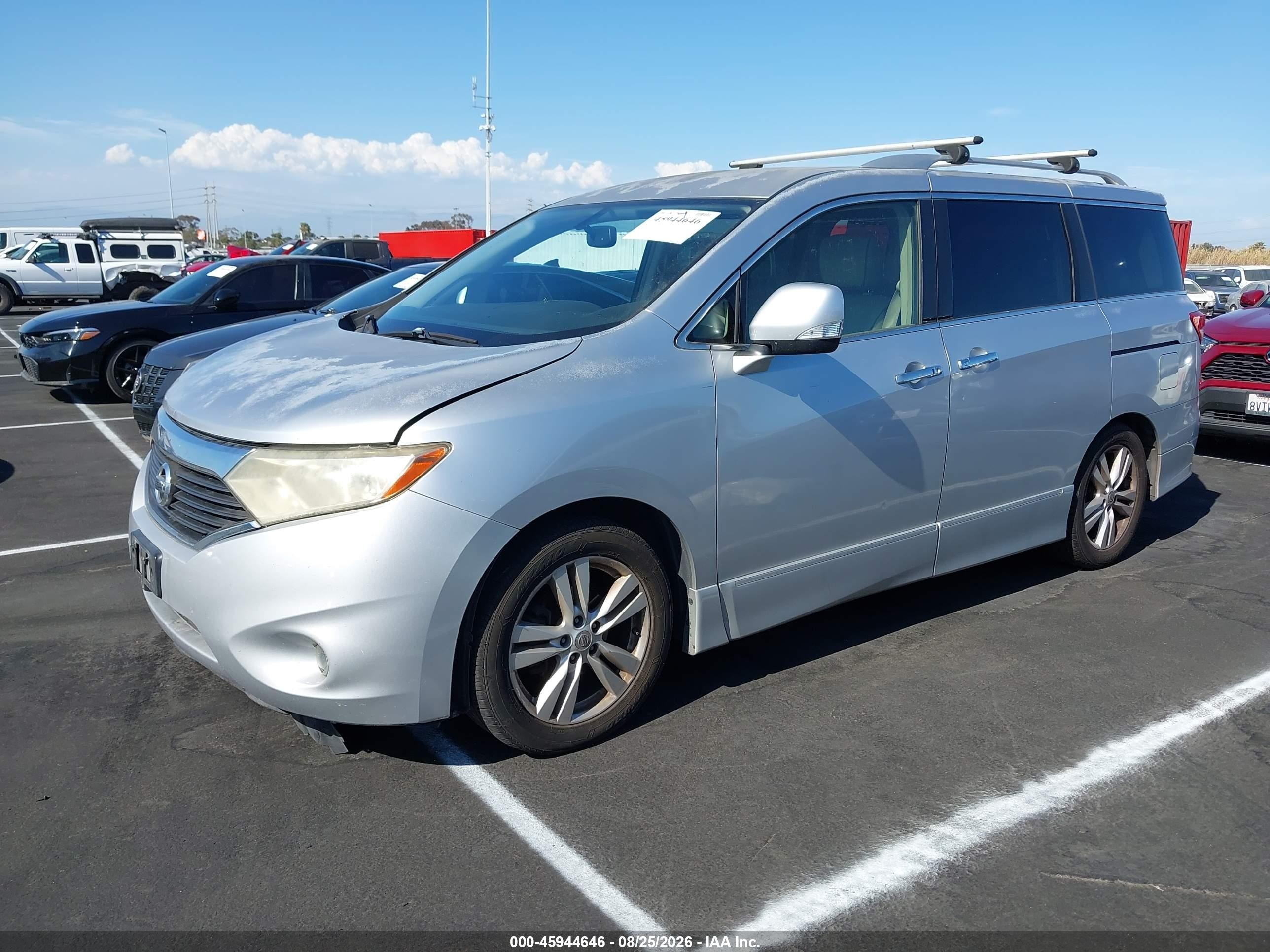 2012 Nissan Quest Le Silver vin: JN8AE2KP1C9045870