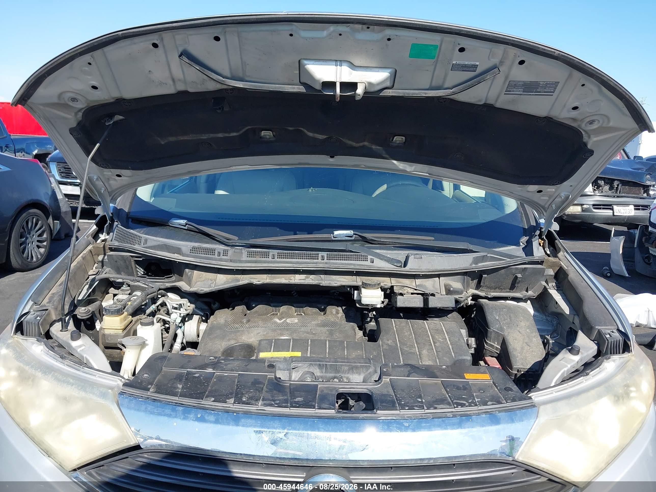 2012 Nissan Quest Le Silver vin: JN8AE2KP1C9045870