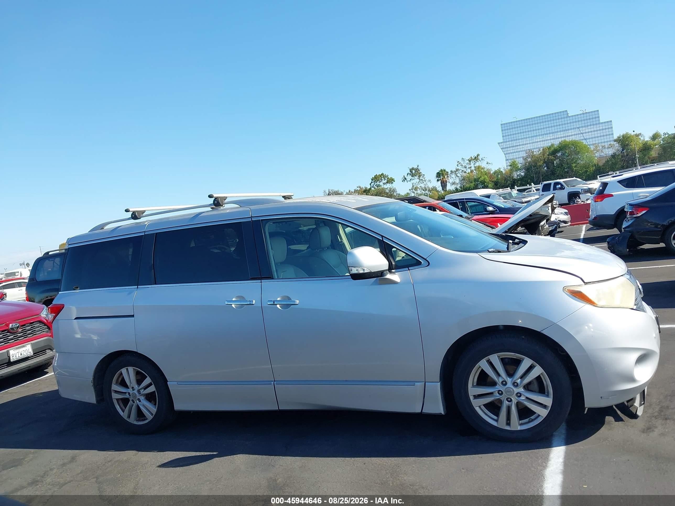 2012 Nissan Quest Le Silver vin: JN8AE2KP1C9045870