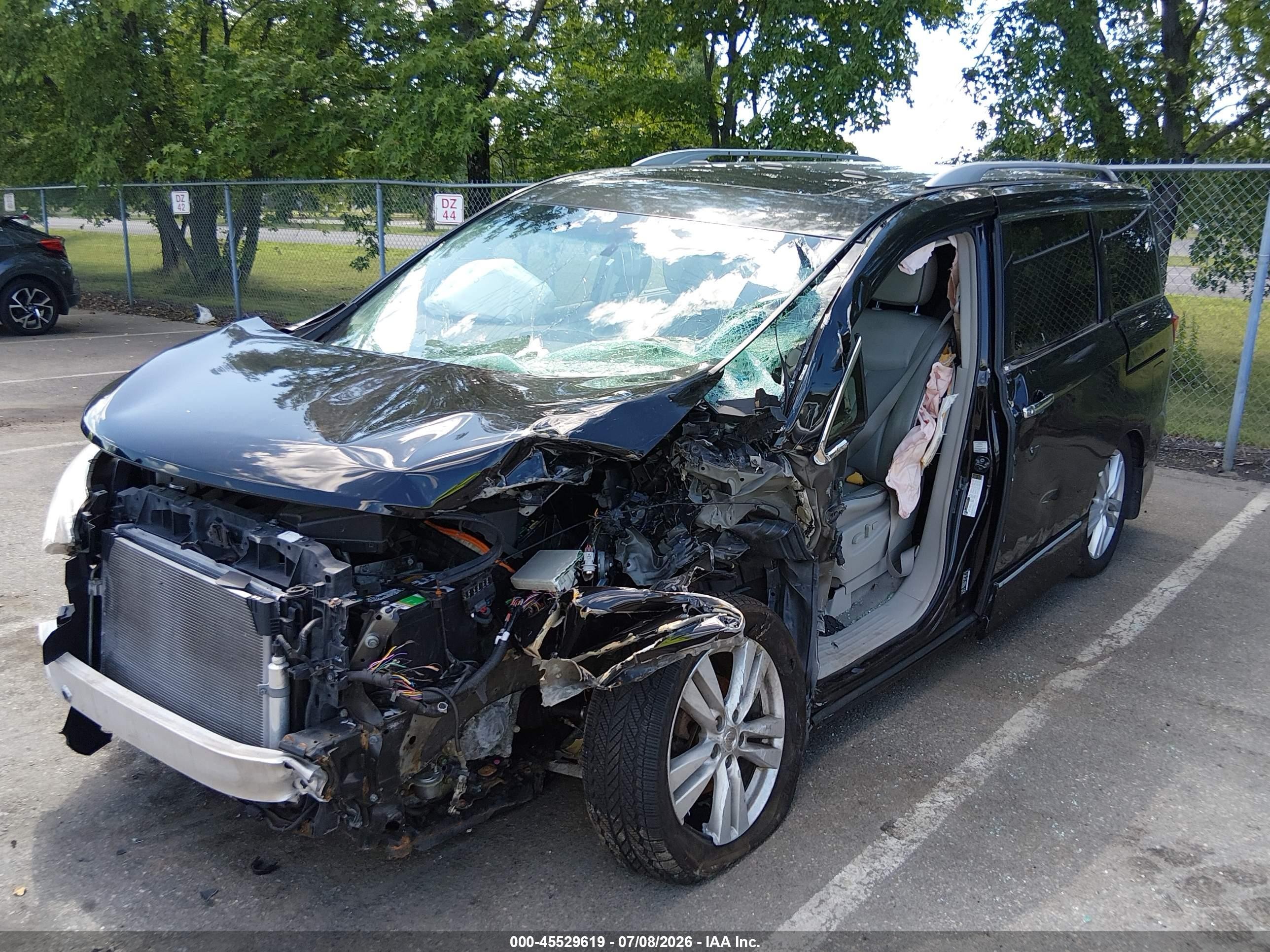 2012 Nissan Quest Le Black vin: JN8AE2KP1C9046680