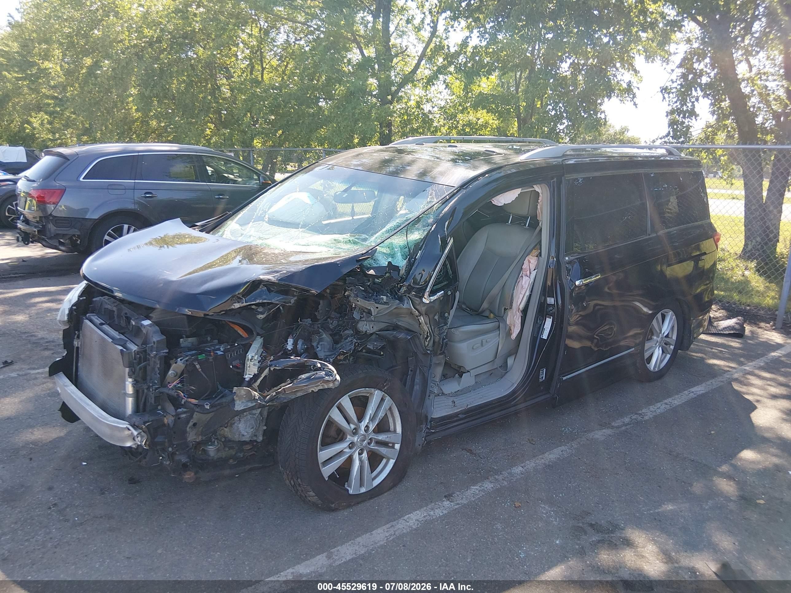 2012 Nissan Quest Le Black vin: JN8AE2KP1C9046680