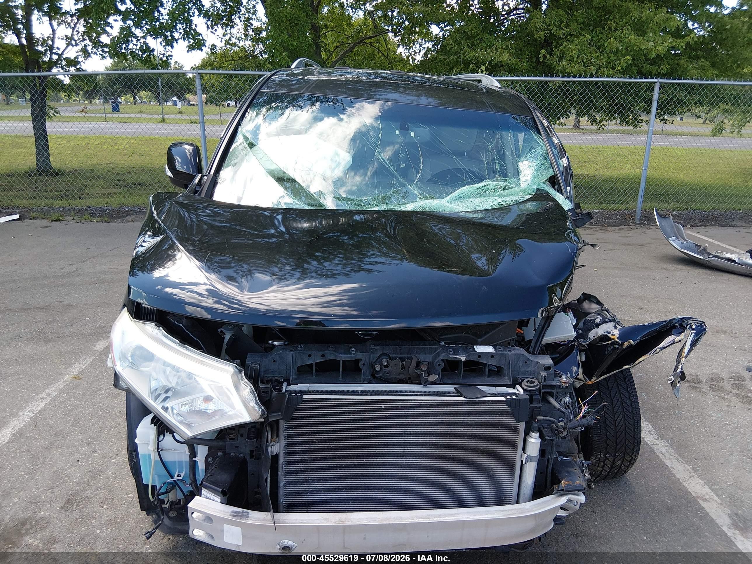 2012 Nissan Quest Le Black vin: JN8AE2KP1C9046680