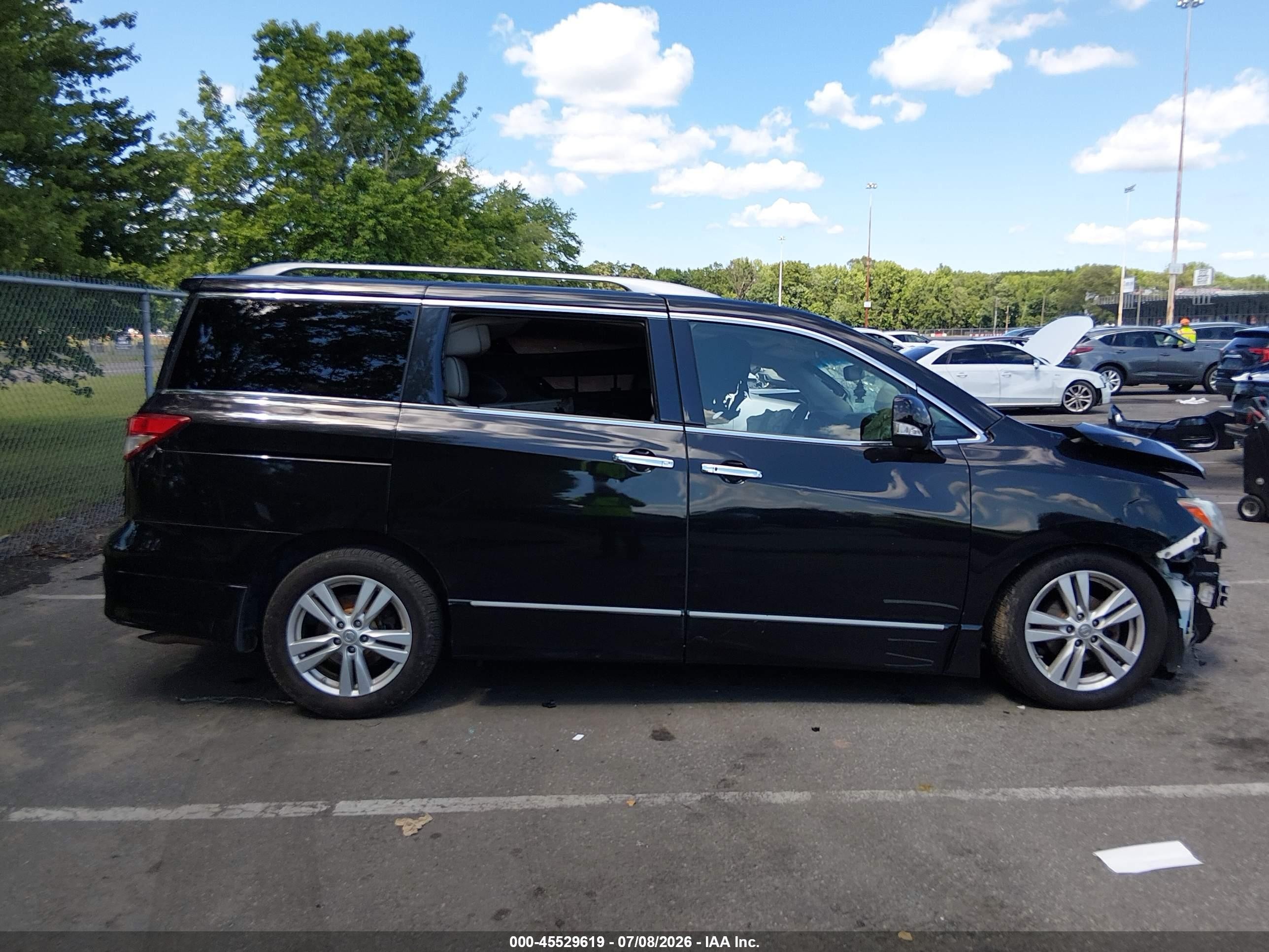 2012 Nissan Quest Le Black vin: JN8AE2KP1C9046680