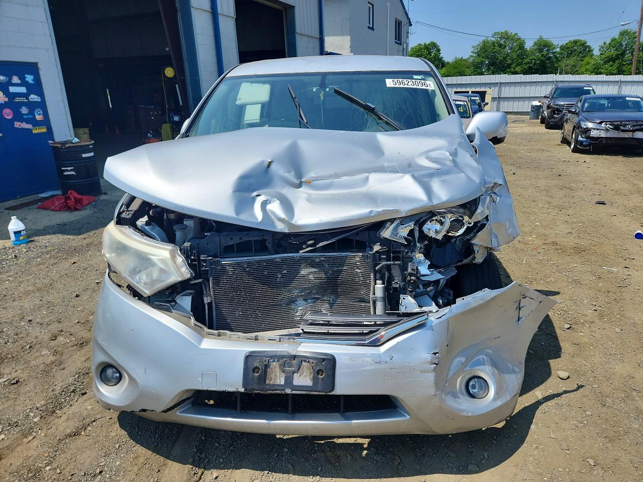2012 Nissan Quest 3.5 S Silver vin: JN8AE2KP1C9050308