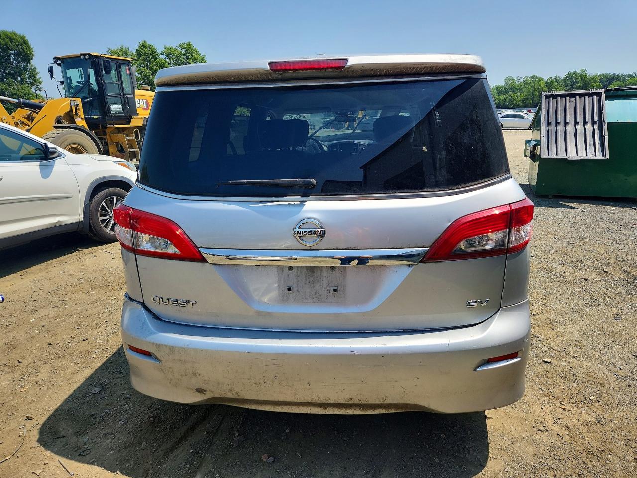 2012 Nissan Quest 3.5 S Silver vin: JN8AE2KP1C9050308