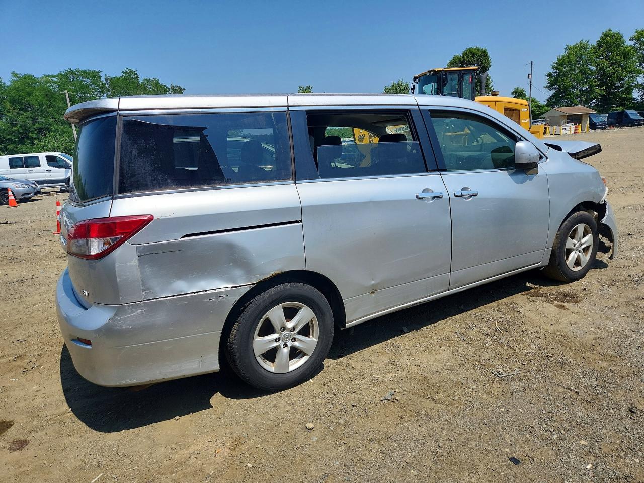 2012 Nissan Quest 3.5 S Silver vin: JN8AE2KP1C9050308