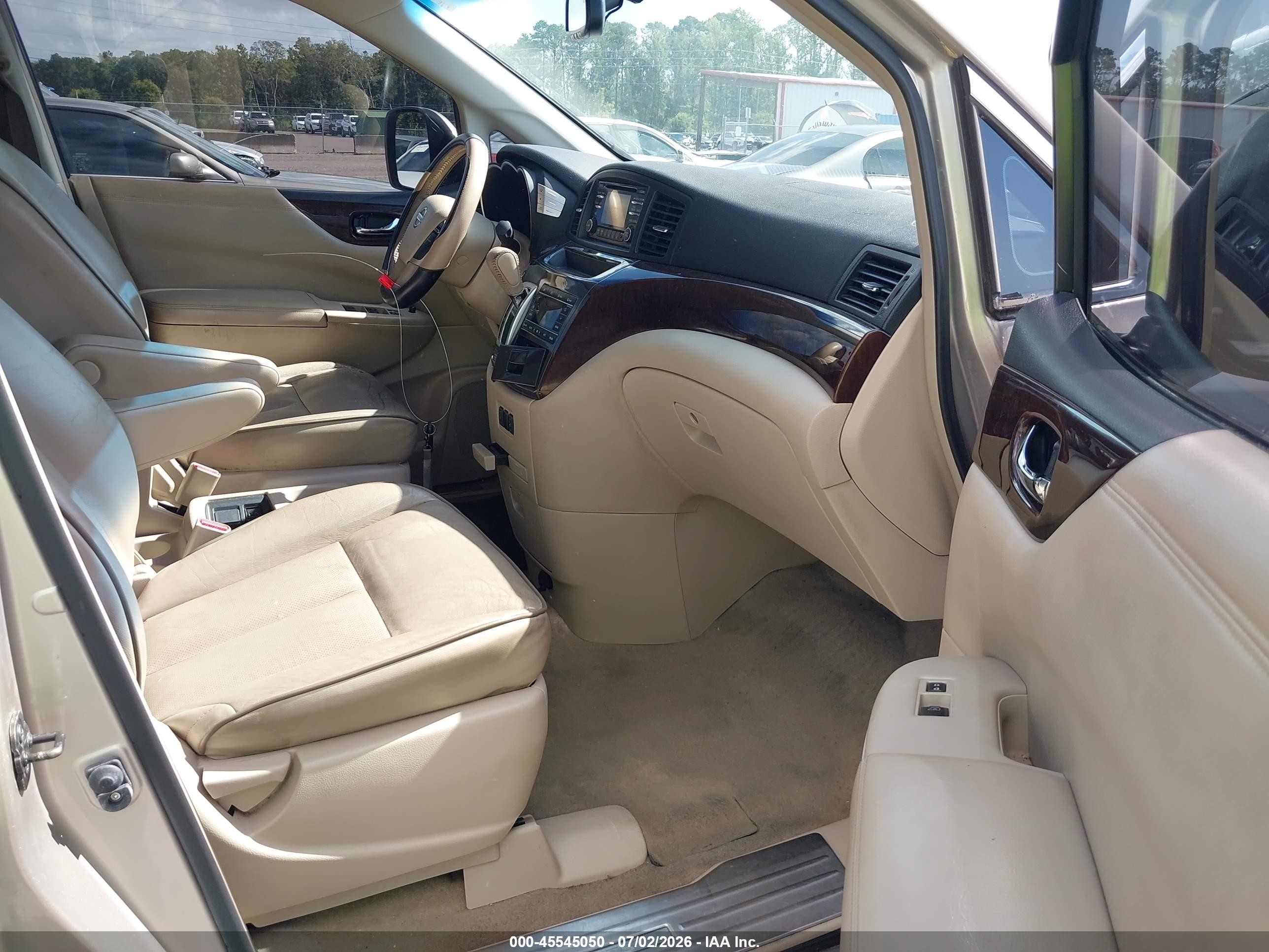 2013 Nissan Quest Sl Gold vin: JN8AE2KP1D9062220