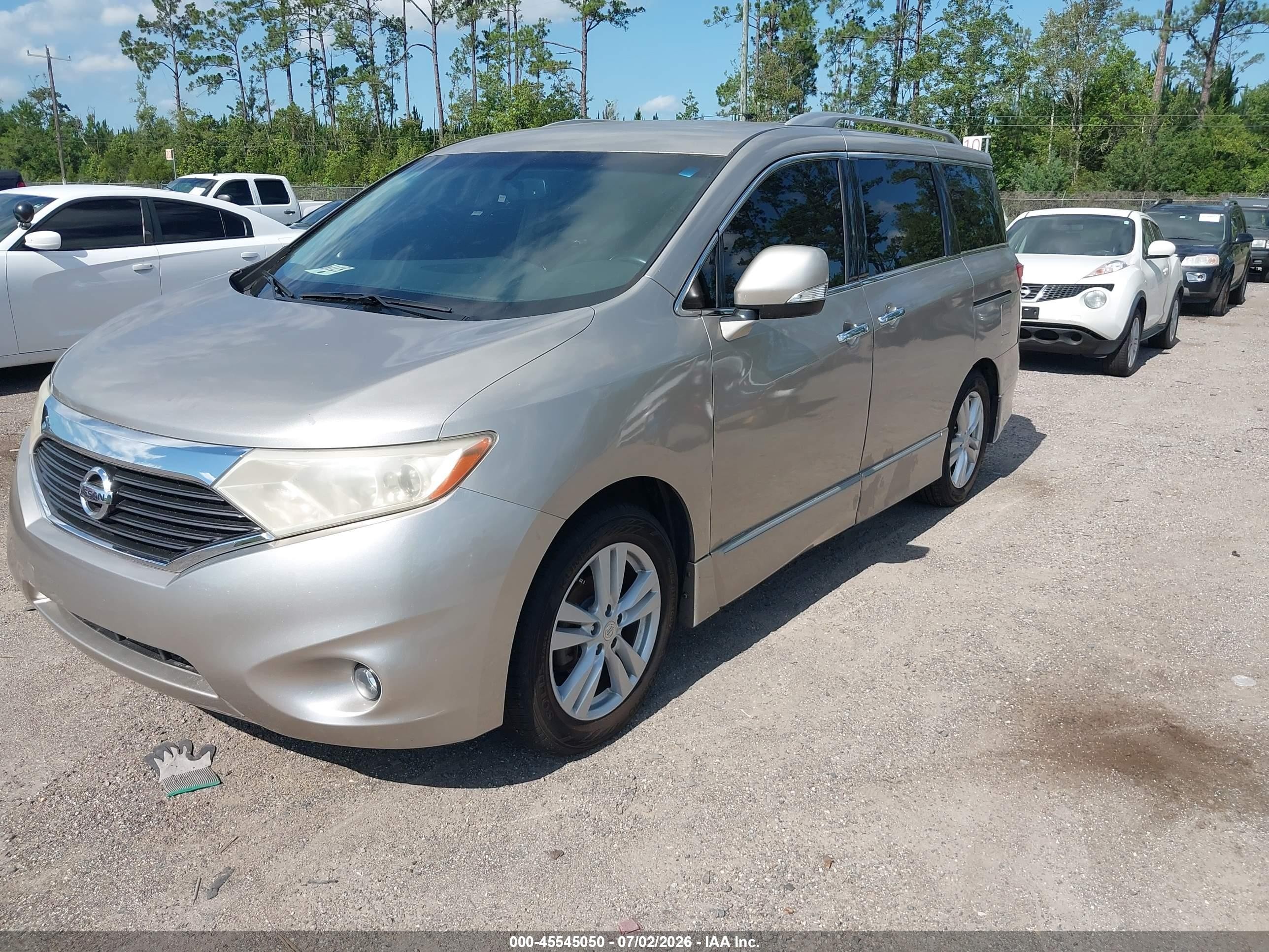 2013 Nissan Quest Sl Gold vin: JN8AE2KP1D9062220