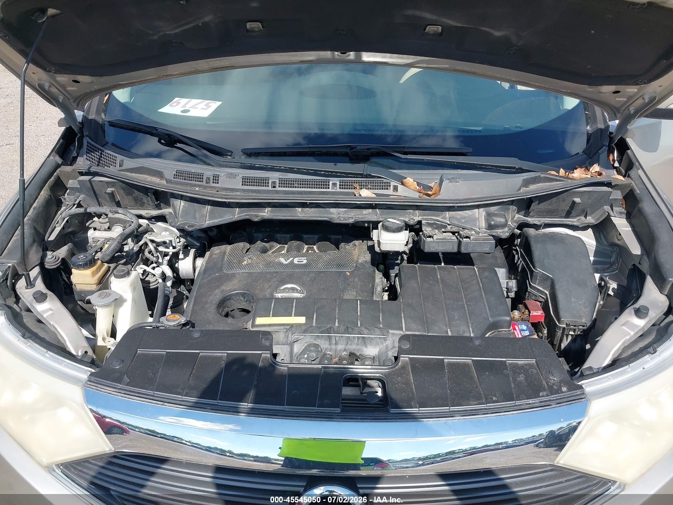 2013 Nissan Quest Sl Gold vin: JN8AE2KP1D9062220