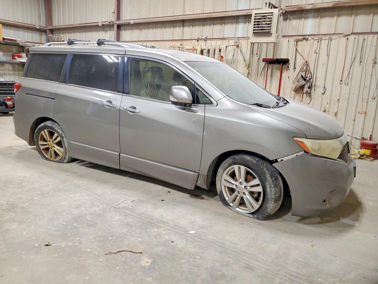 2013 Nissan Quest 3.5 S Gray vin: JN8AE2KP1D9062282