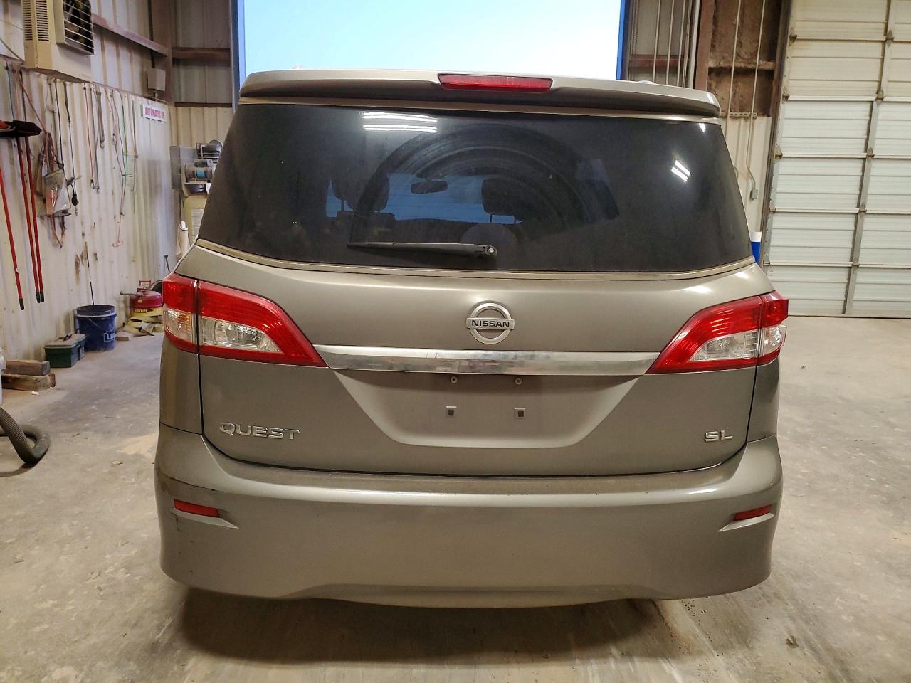 2013 Nissan Quest 3.5 S Gray vin: JN8AE2KP1D9062282