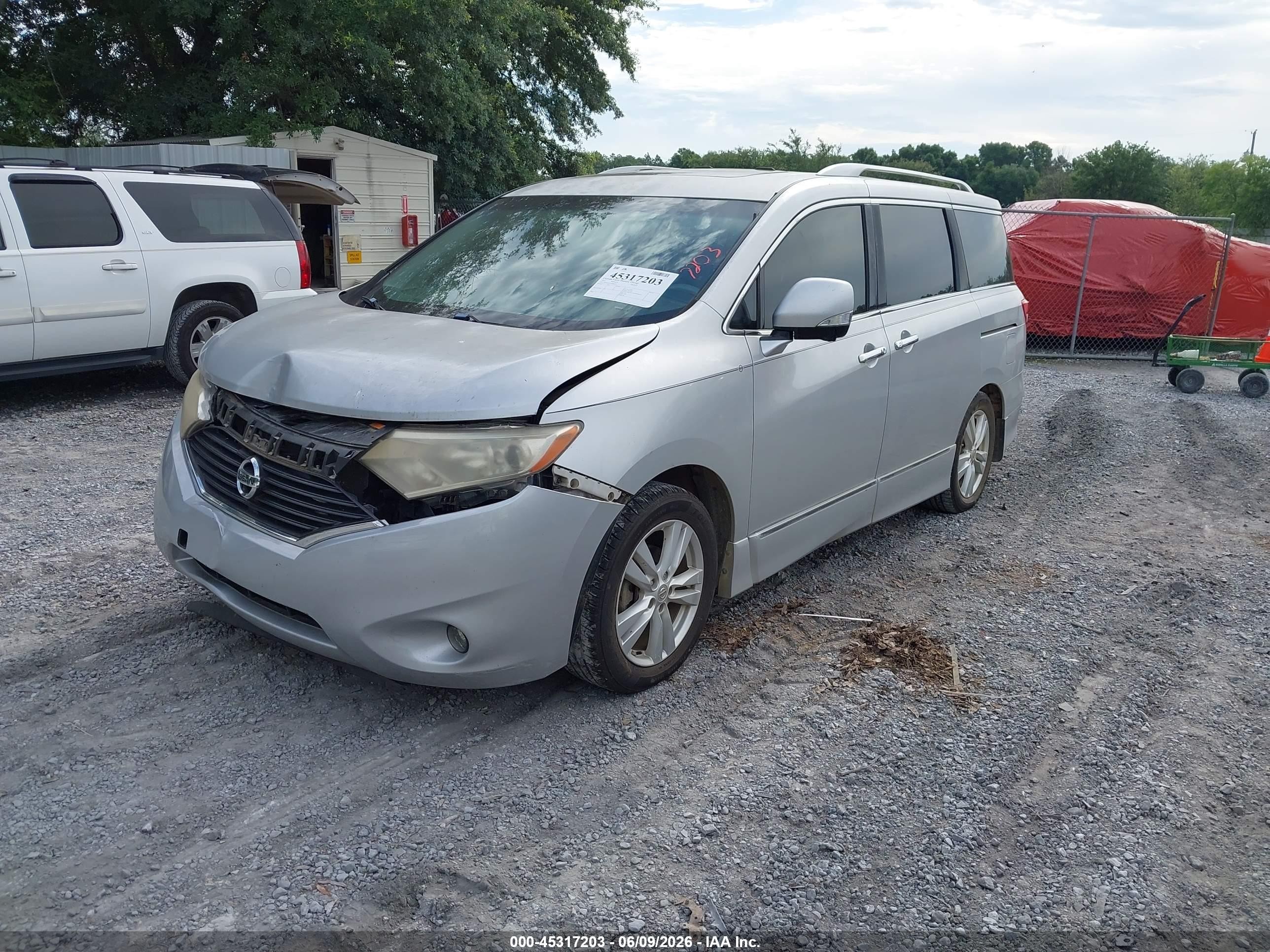 2013 Nissan Quest Le Silver vin: JN8AE2KP1D9066512