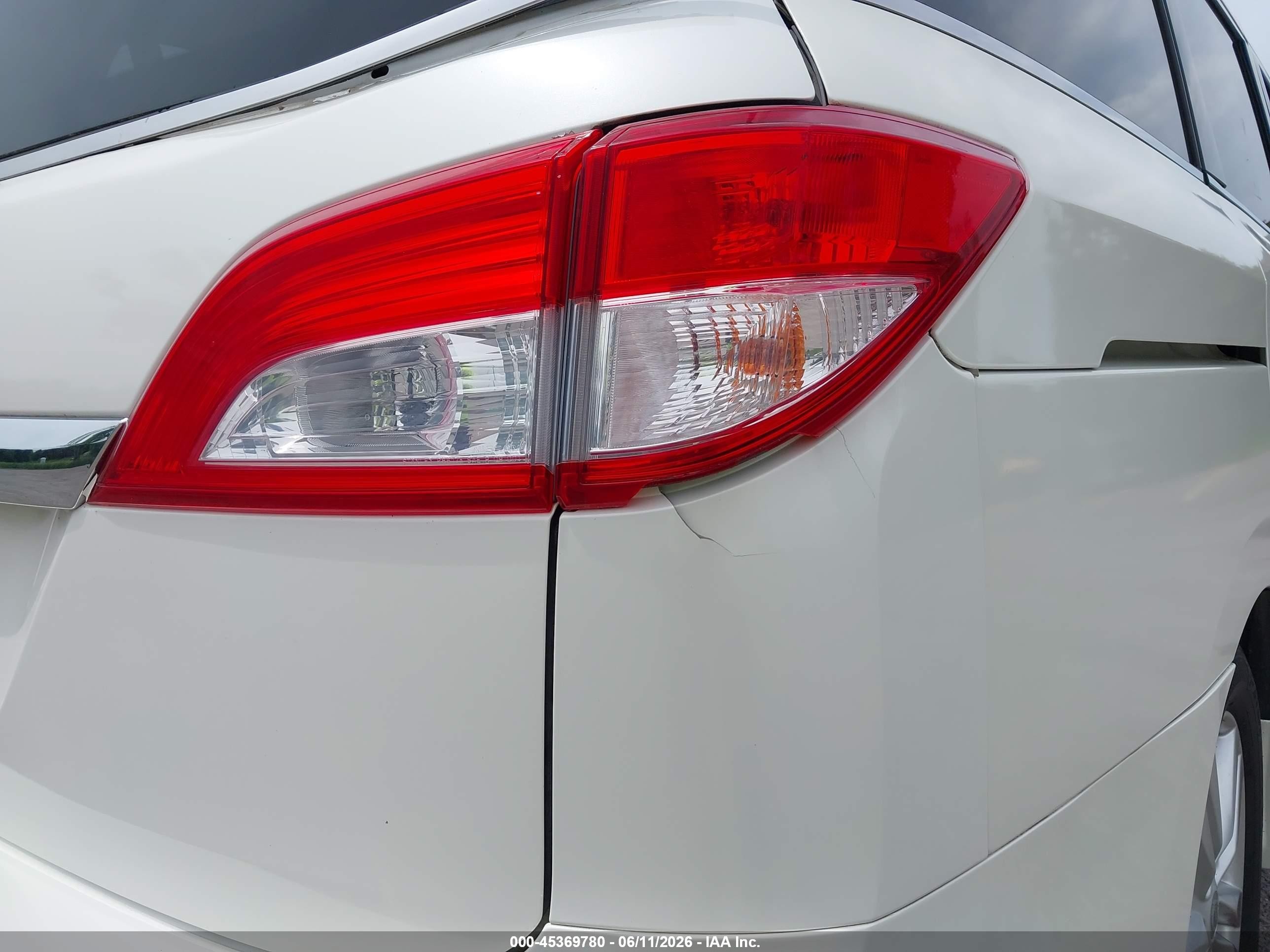 2013 Nissan Quest Sl White vin: JN8AE2KP1D9067501