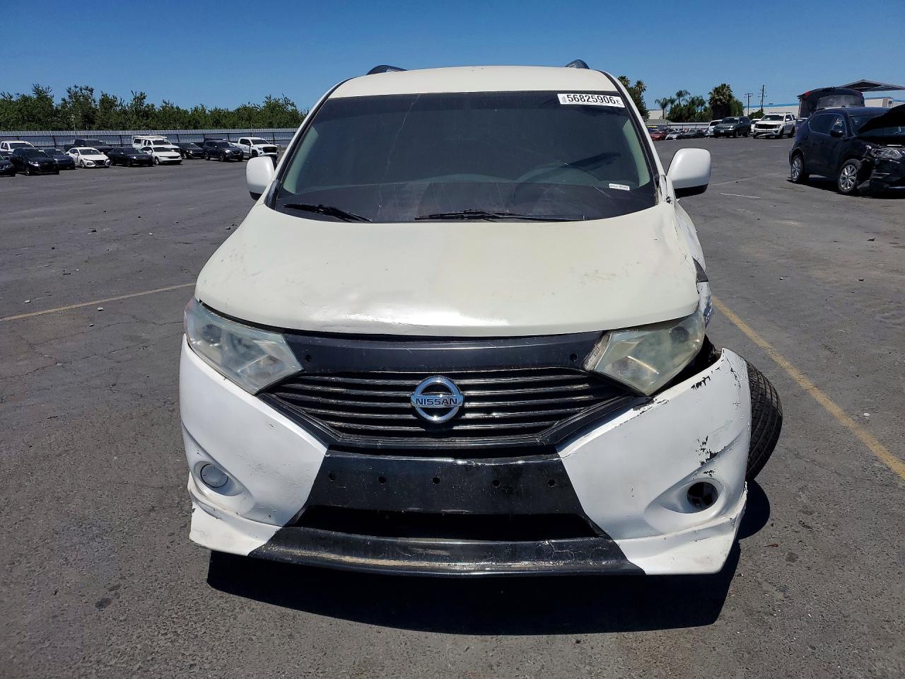 2013 Nissan Quest 3.5 S White vin: JN8AE2KP1D9071208