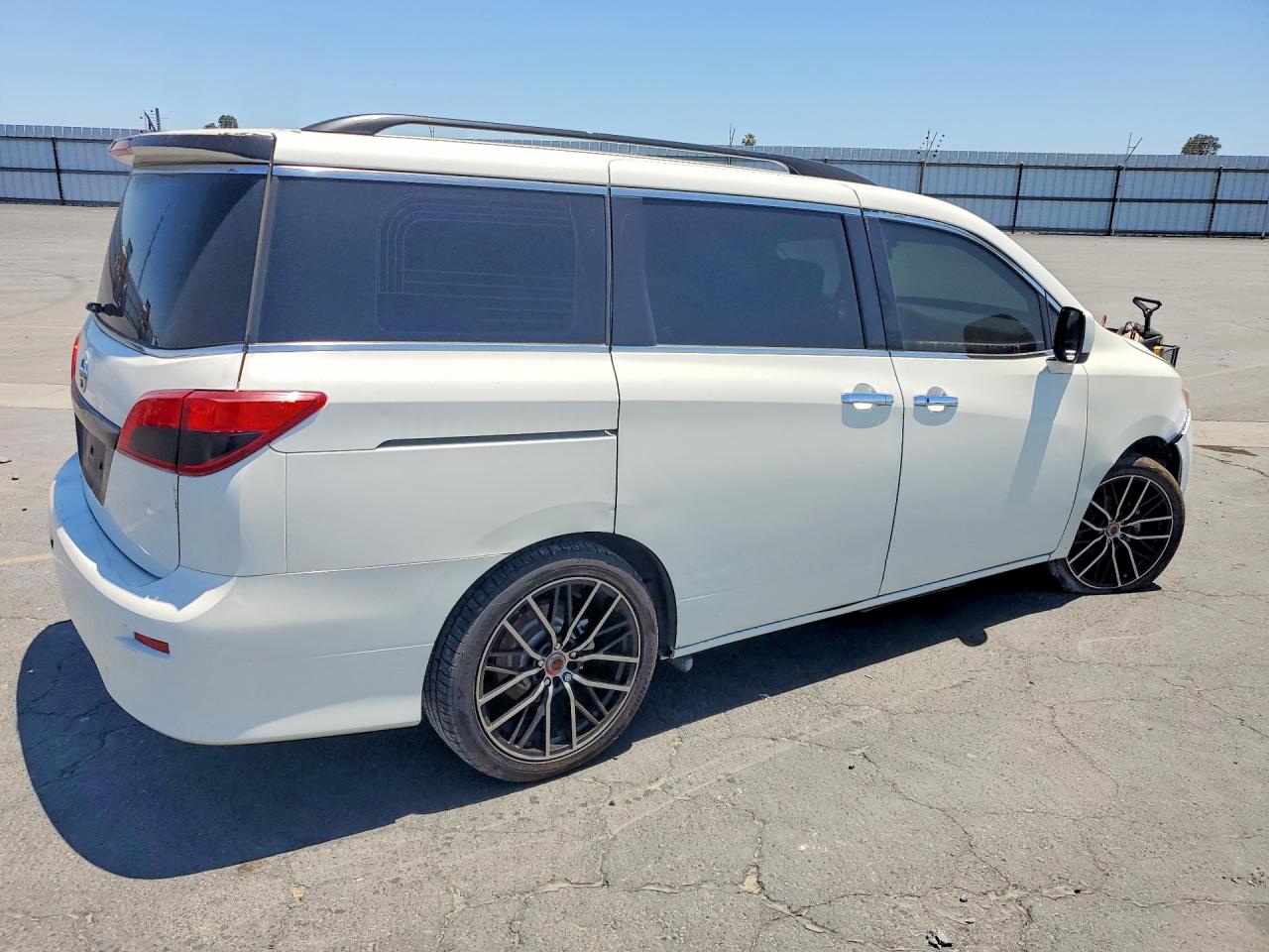 2013 Nissan Quest 3.5 S White vin: JN8AE2KP1D9071208