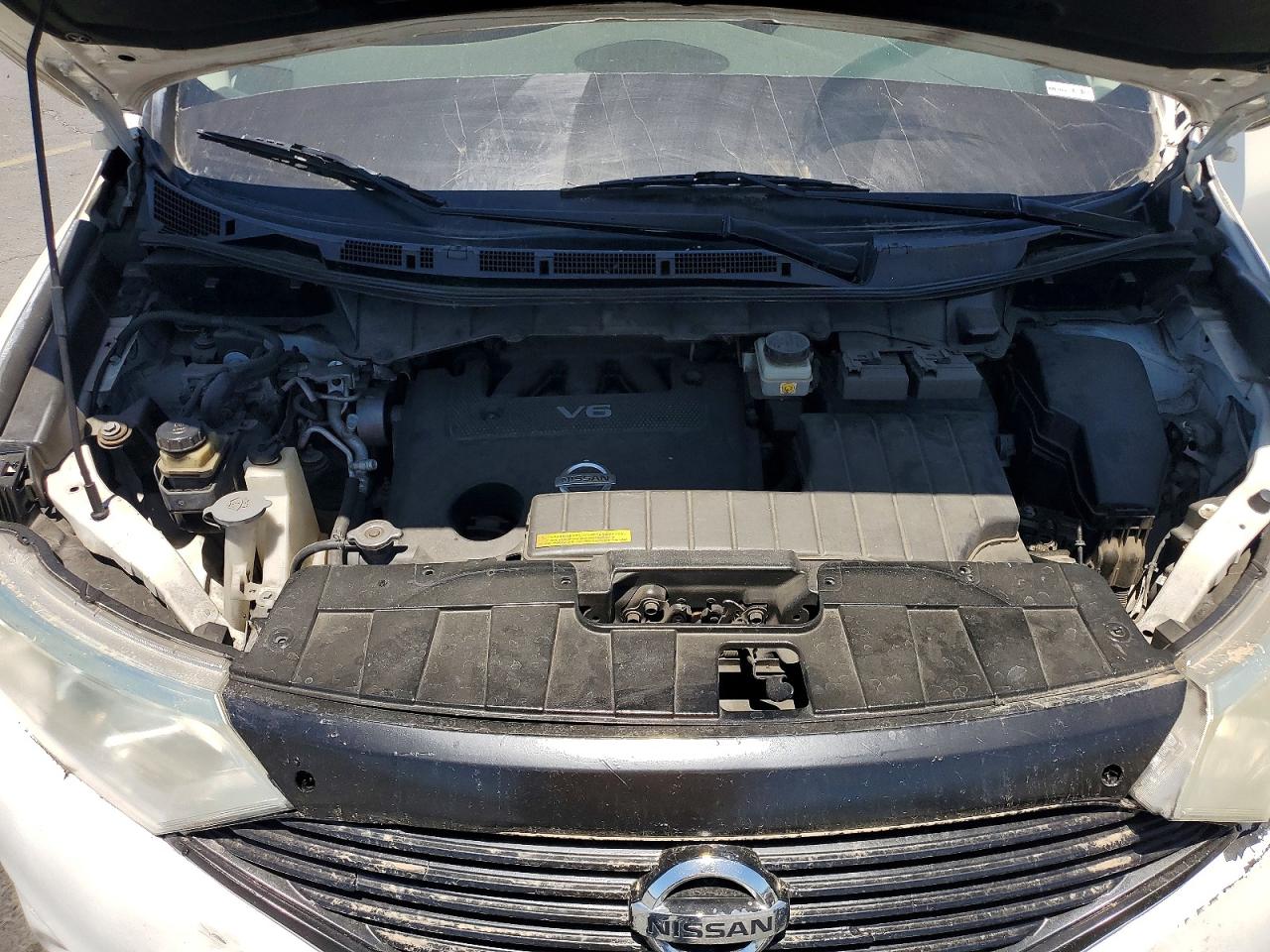 2013 Nissan Quest 3.5 S White vin: JN8AE2KP1D9071208