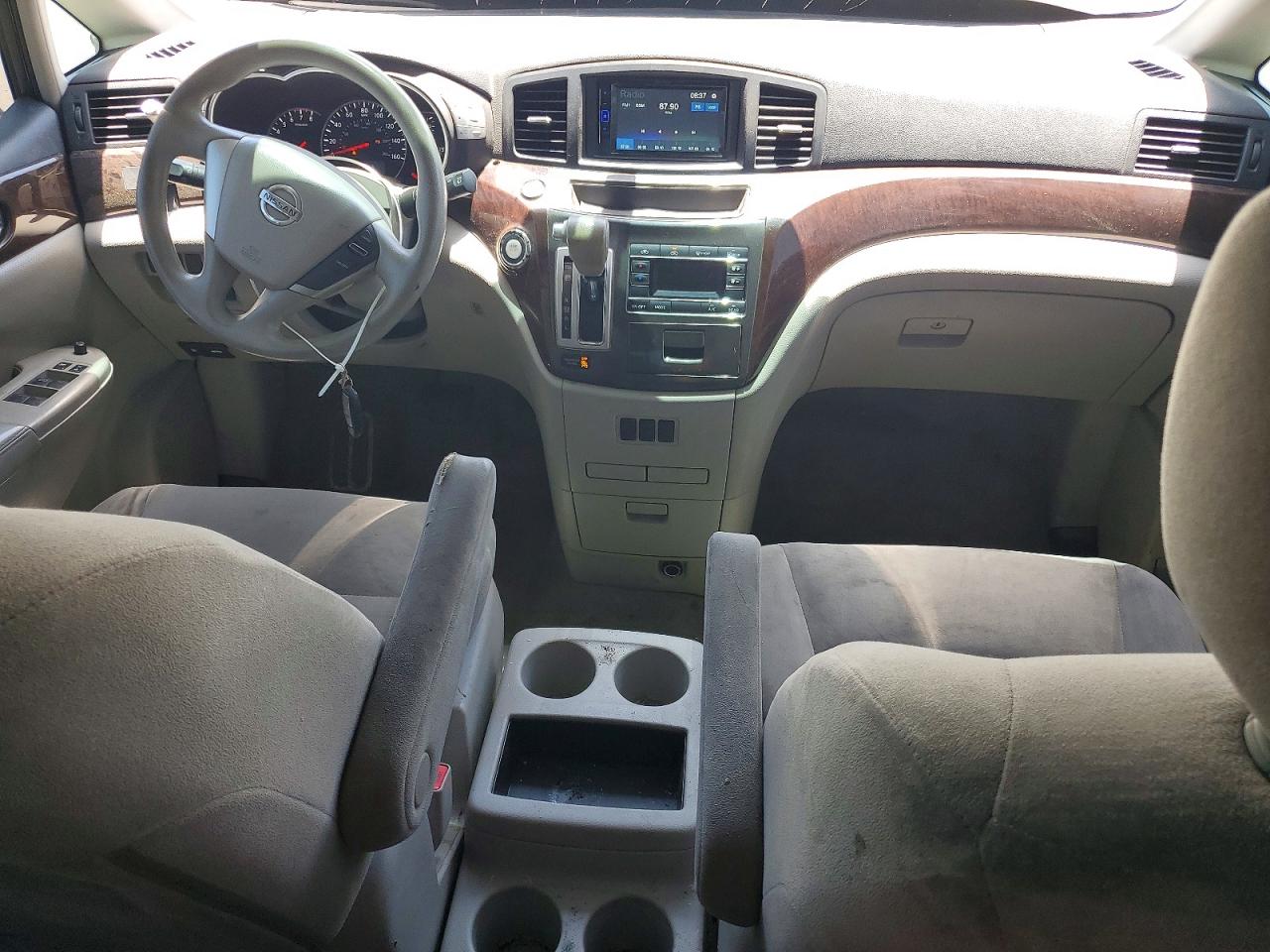 2013 Nissan Quest 3.5 S White vin: JN8AE2KP1D9071208