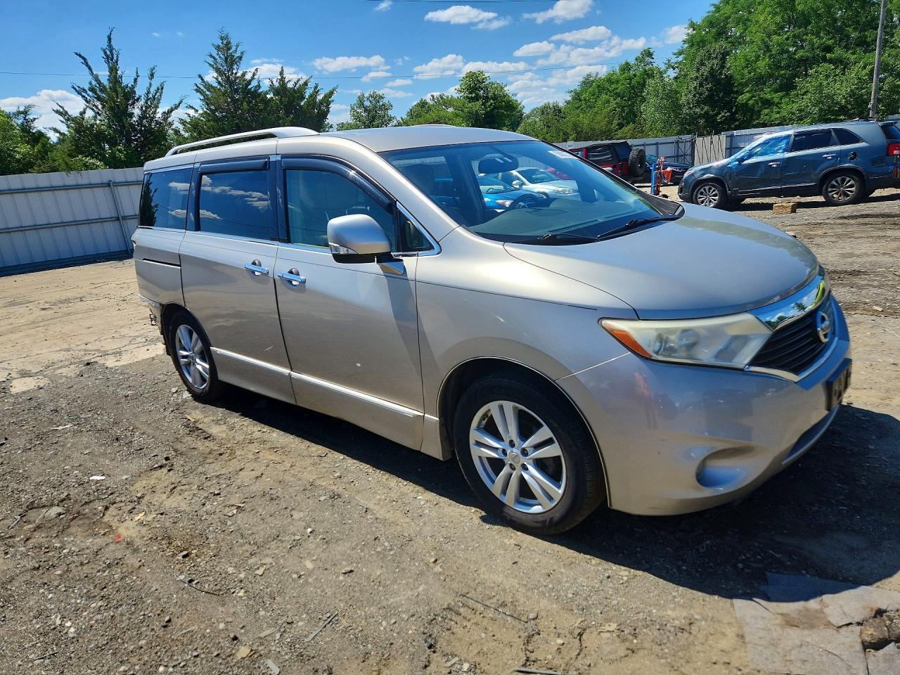 2013 Nissan Quest 3.5 S Beige vin: JN8AE2KP1D9071788