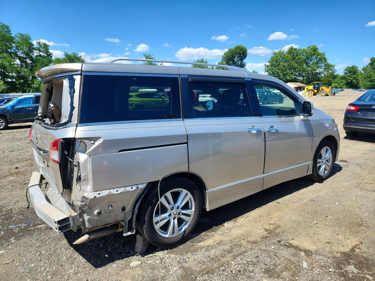 2013 Nissan Quest 3.5 S Beige vin: JN8AE2KP1D9071788