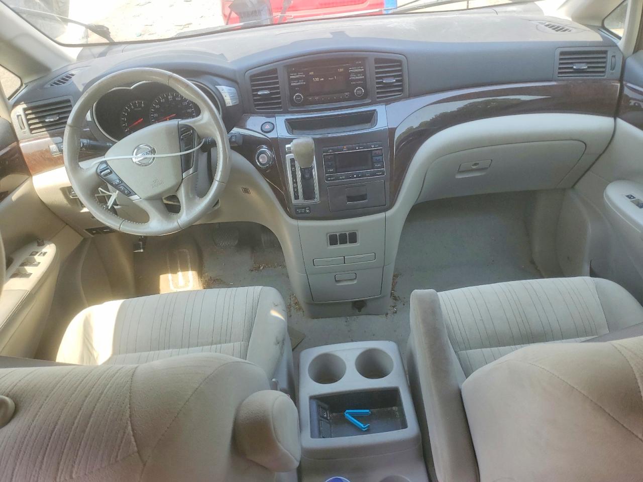 2014 Nissan Quest 3.5 Sv White vin: JN8AE2KP1E9100837