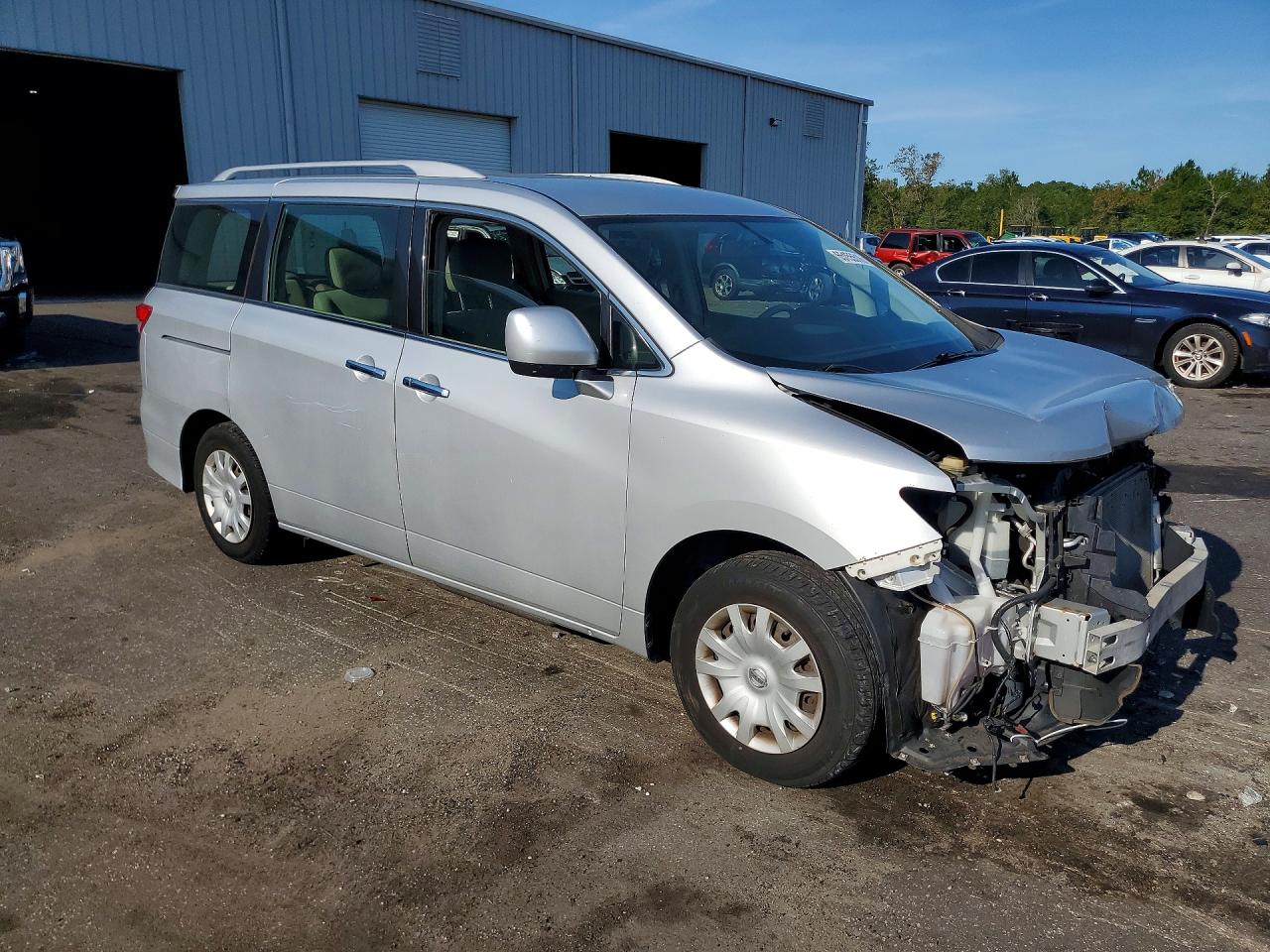 2014 Nissan Quest 3.5 S Silver vin: JN8AE2KP1E9100840