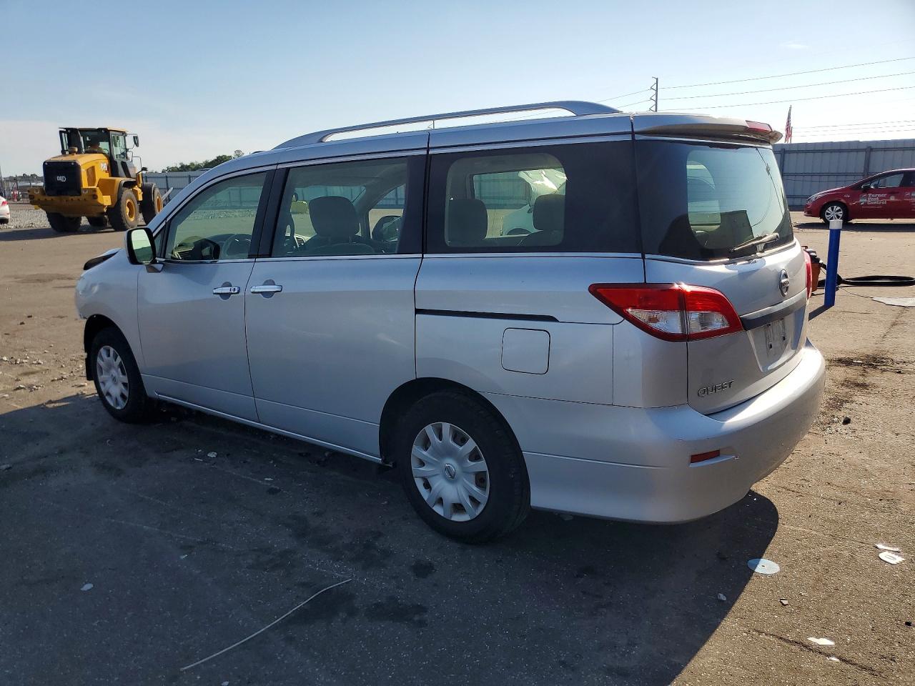 2014 Nissan Quest 3.5 S Silver vin: JN8AE2KP1E9100840