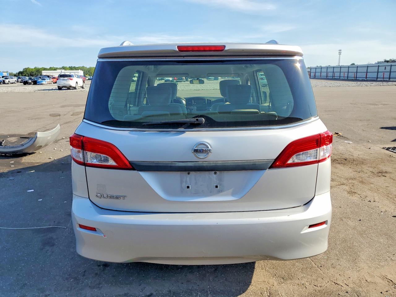 2014 Nissan Quest 3.5 S Silver vin: JN8AE2KP1E9100840
