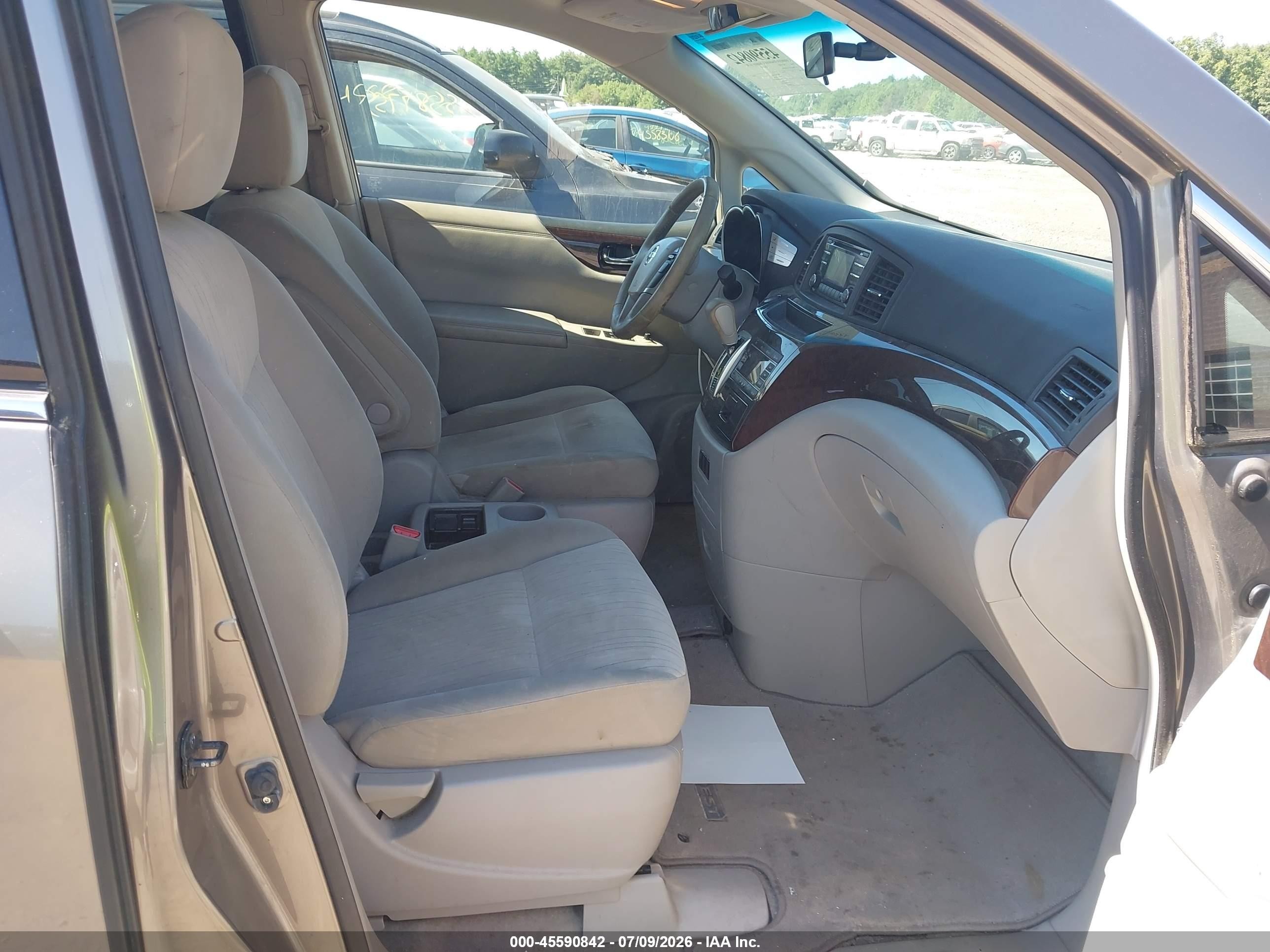 2014 Nissan Quest Sv Silver vin: JN8AE2KP1E9103060