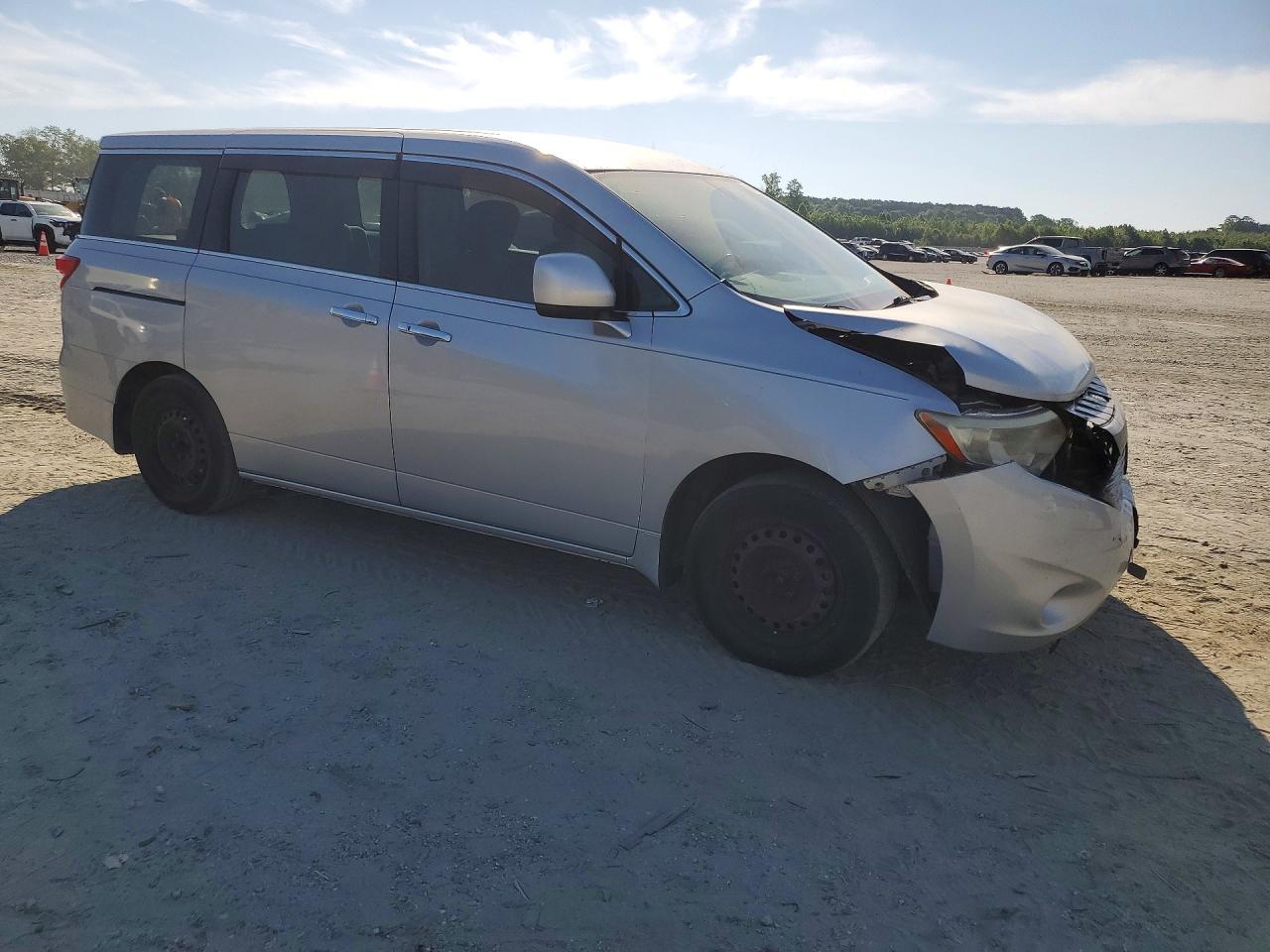 2014 Nissan Quest 3.5 S Silver vin: JN8AE2KP1E9104807