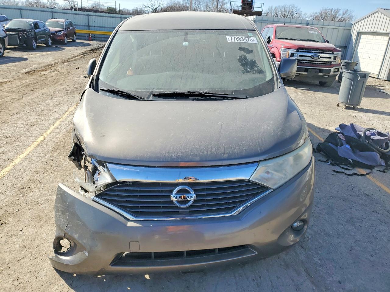 2014 Nissan Quest Gray vin: JN8AE2KP1E9105763