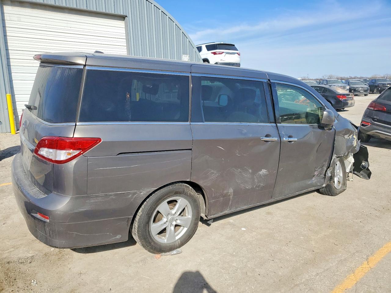 2014 Nissan Quest Gray vin: JN8AE2KP1E9105763