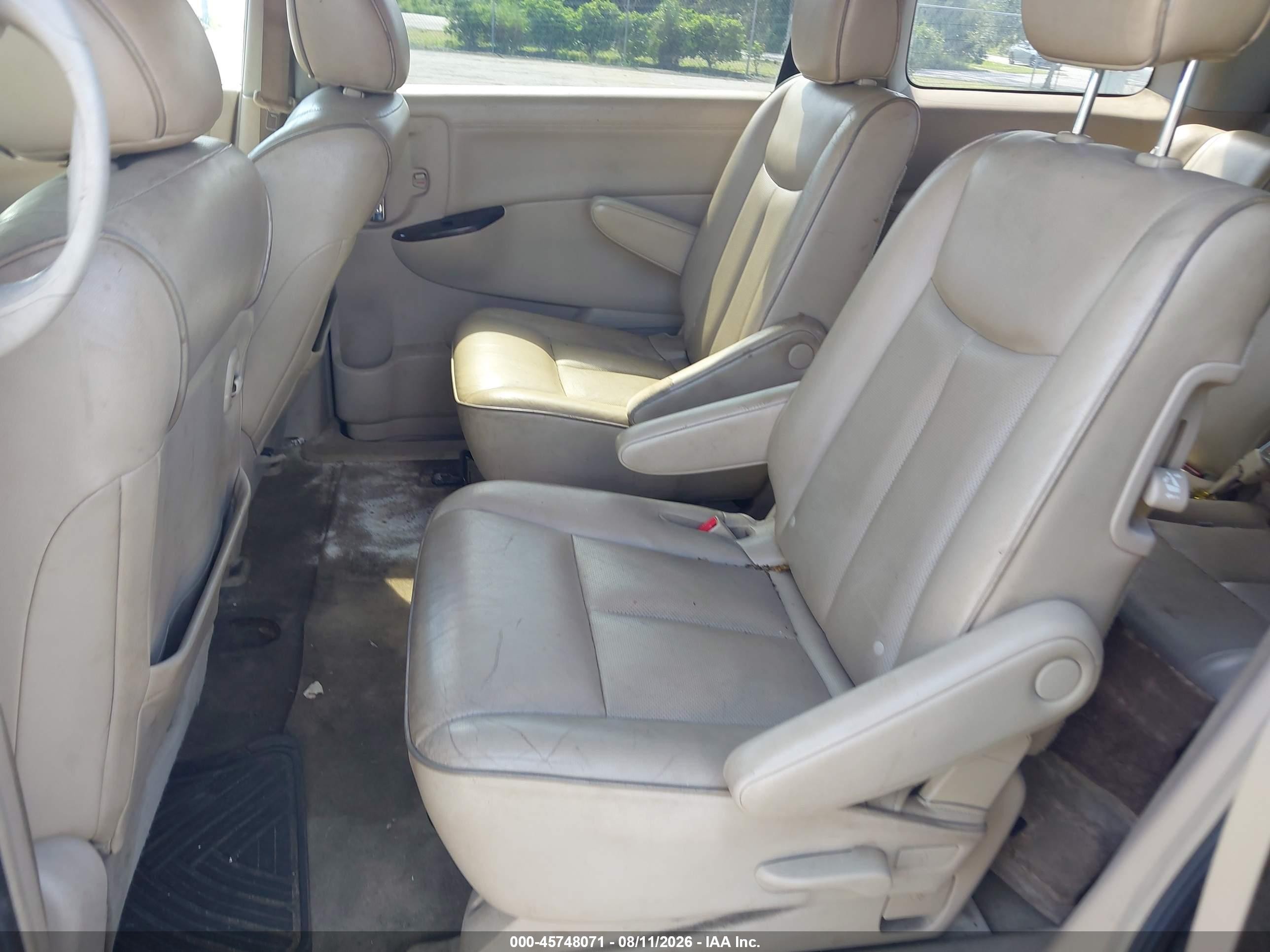 2011 Nissan Quest Sl Black vin: JN8AE2KP2B9000774