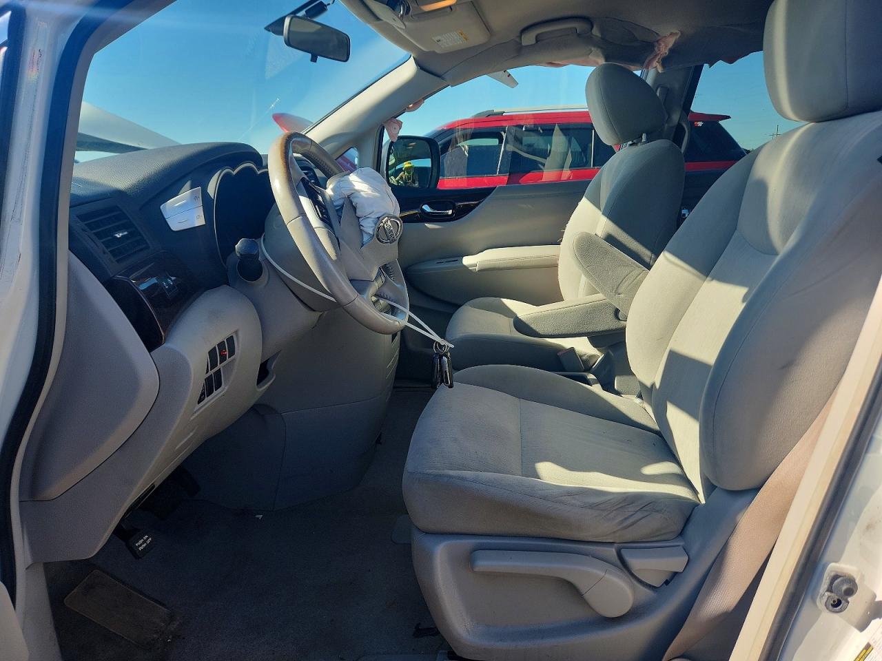 2012 Nissan Quest 3.5 S White vin: JN8AE2KP2C9042170
