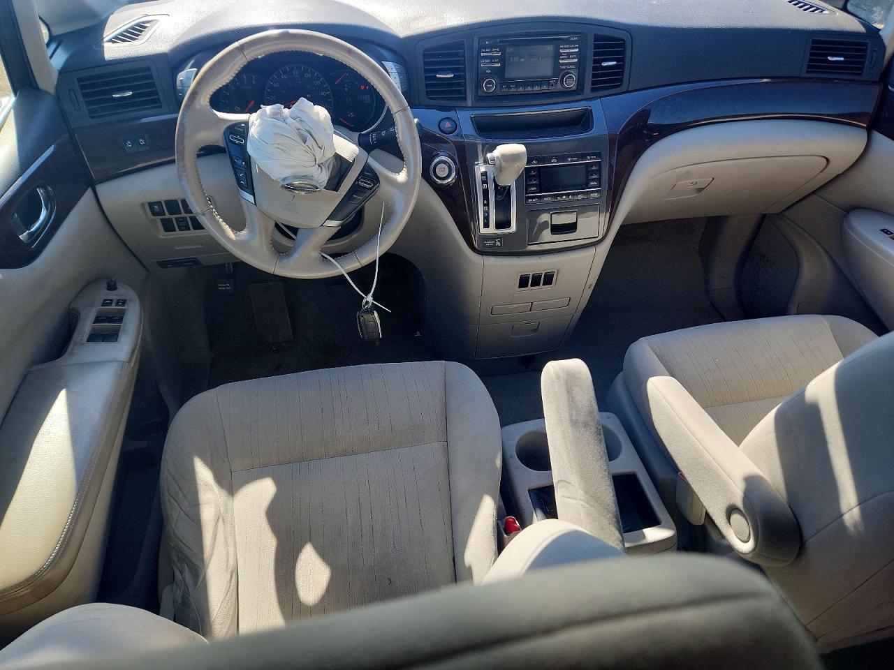 2012 Nissan Quest 3.5 S White vin: JN8AE2KP2C9042170