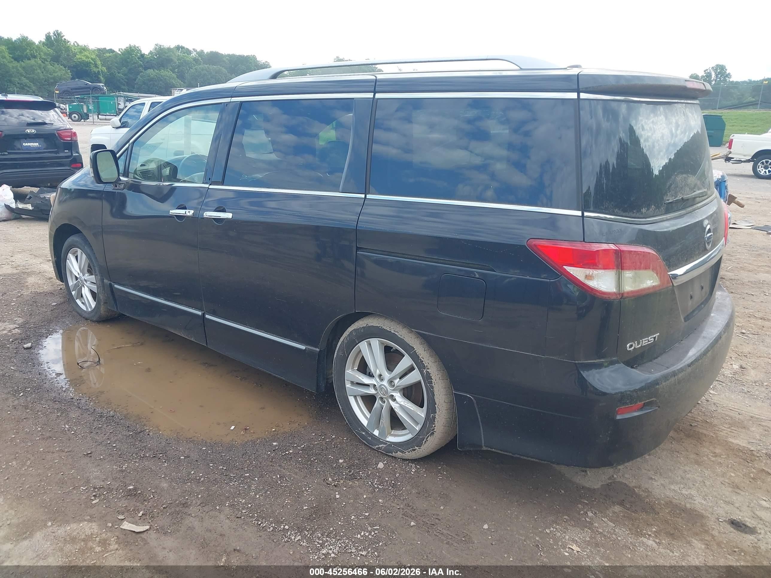 2012 Nissan Quest Le Black vin: JN8AE2KP2C9048096