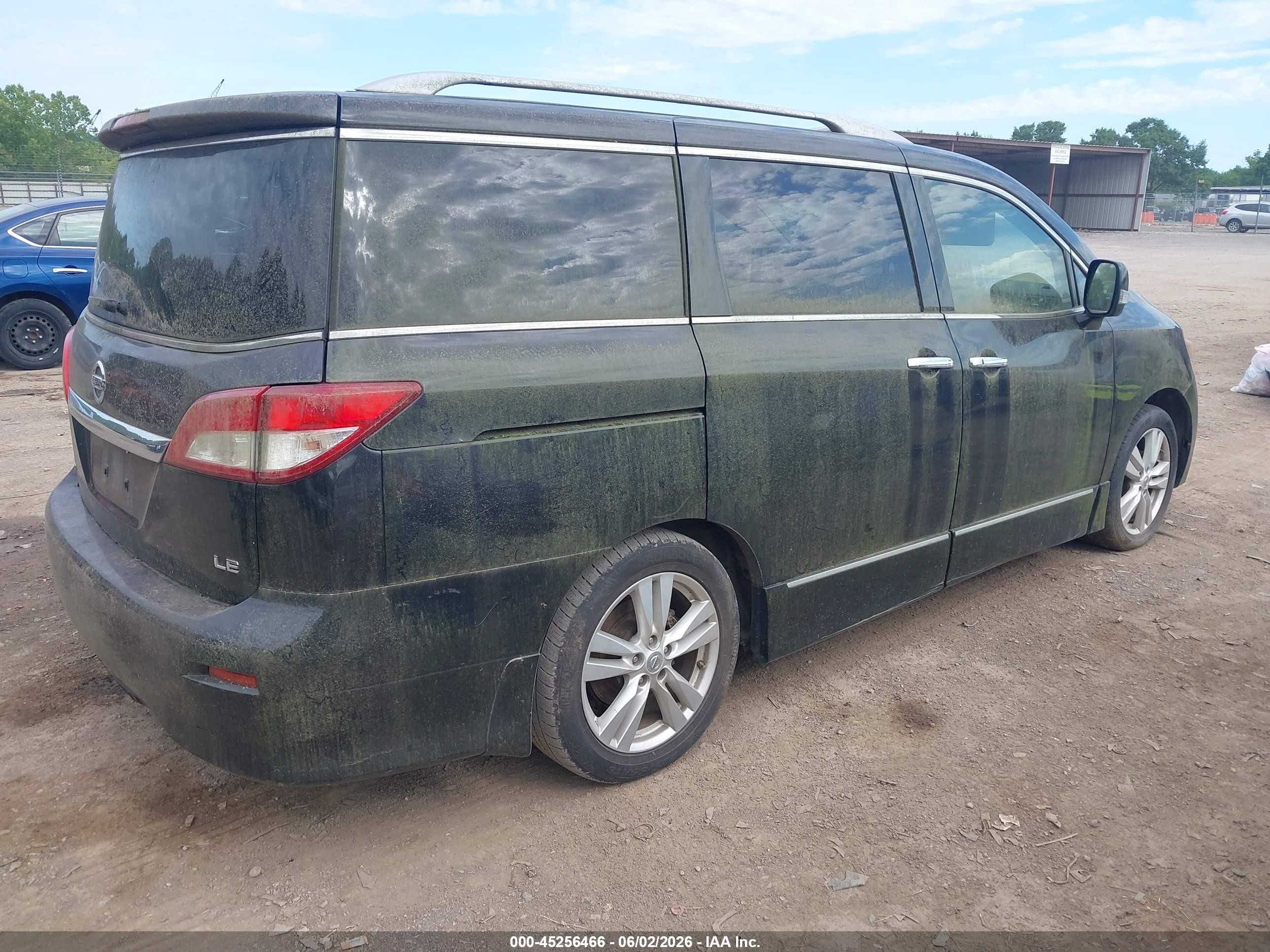 2012 Nissan Quest Le Black vin: JN8AE2KP2C9048096