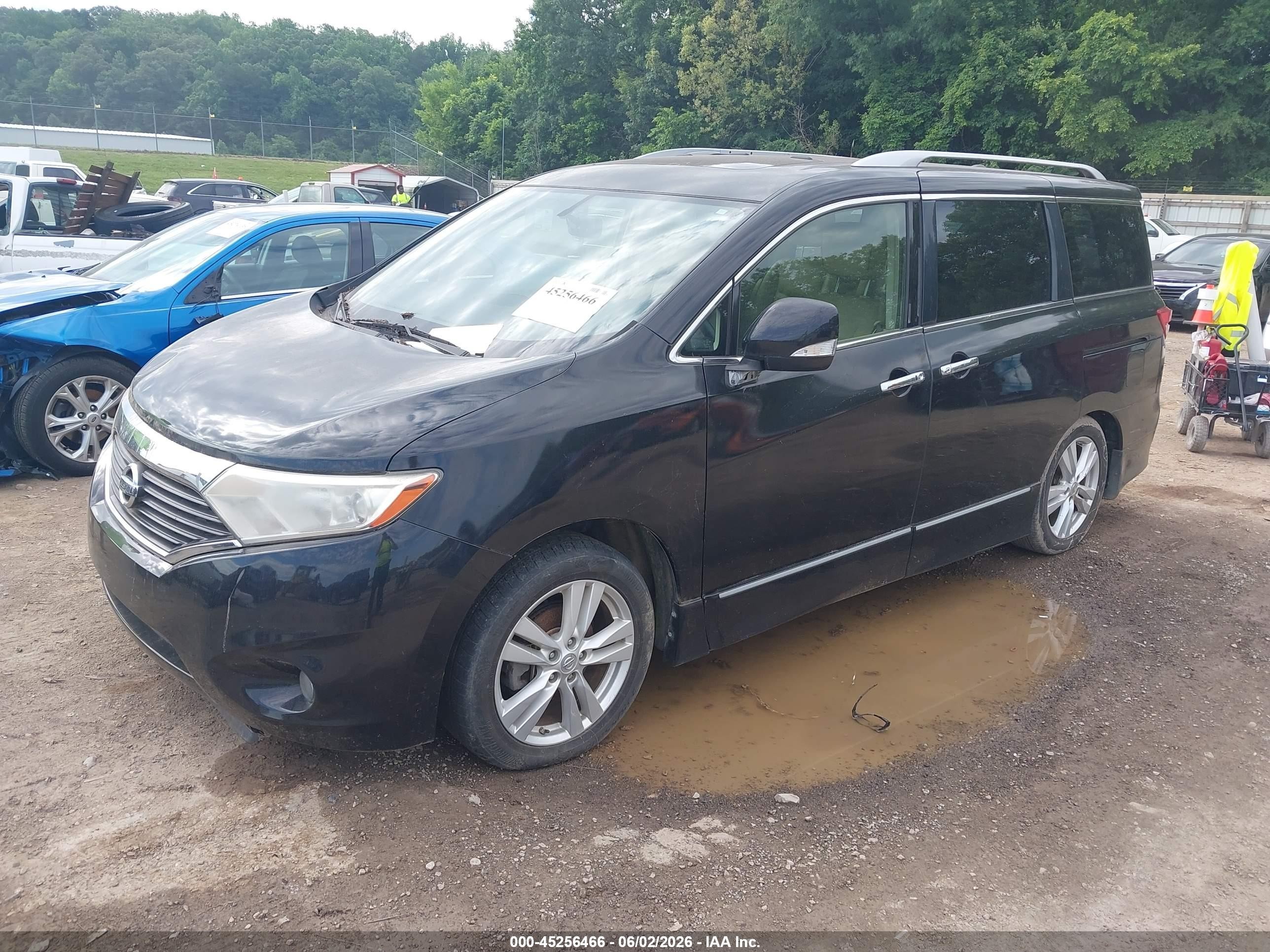 2012 Nissan Quest Le Black vin: JN8AE2KP2C9048096