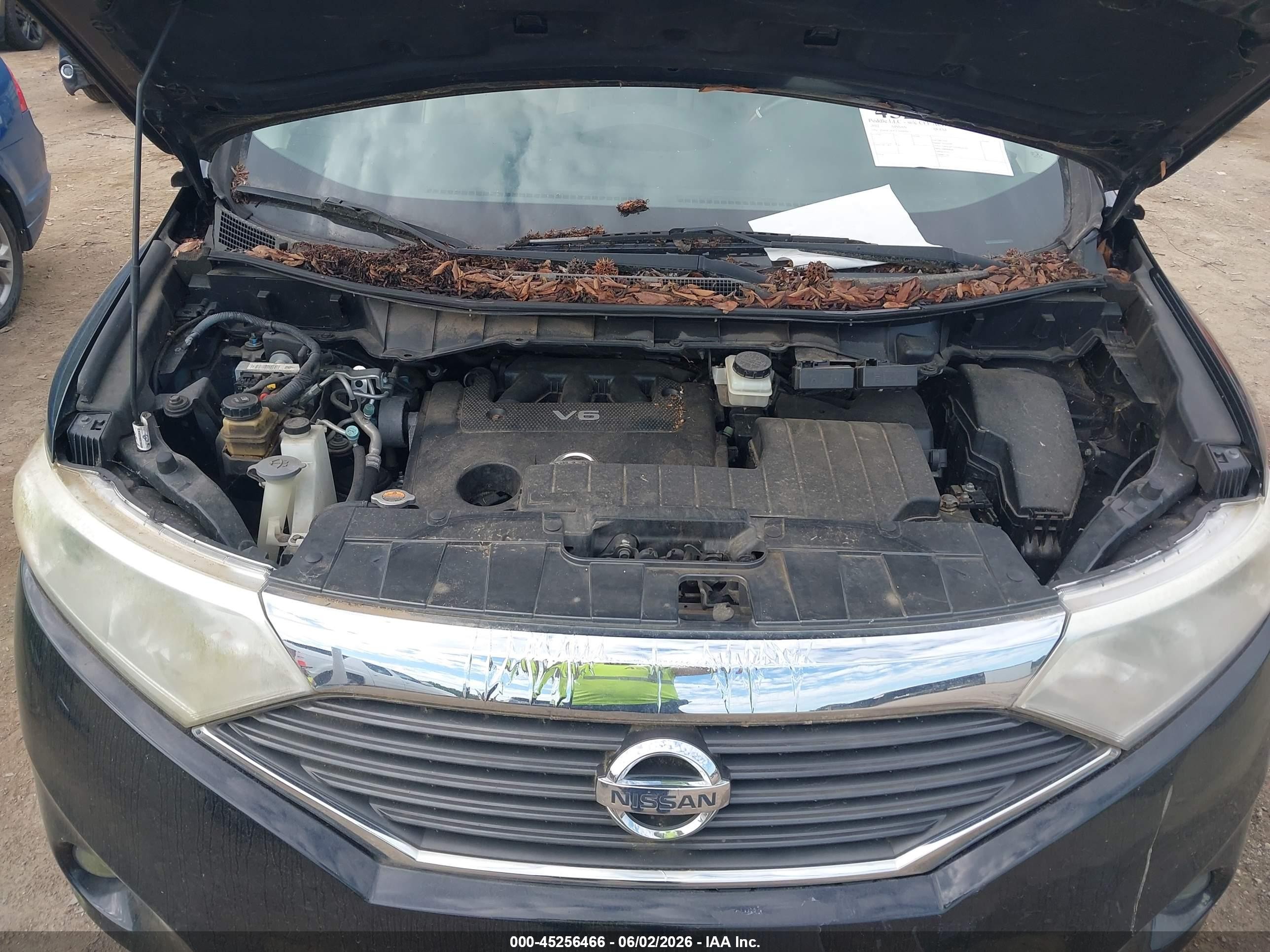 2012 Nissan Quest Le Black vin: JN8AE2KP2C9048096