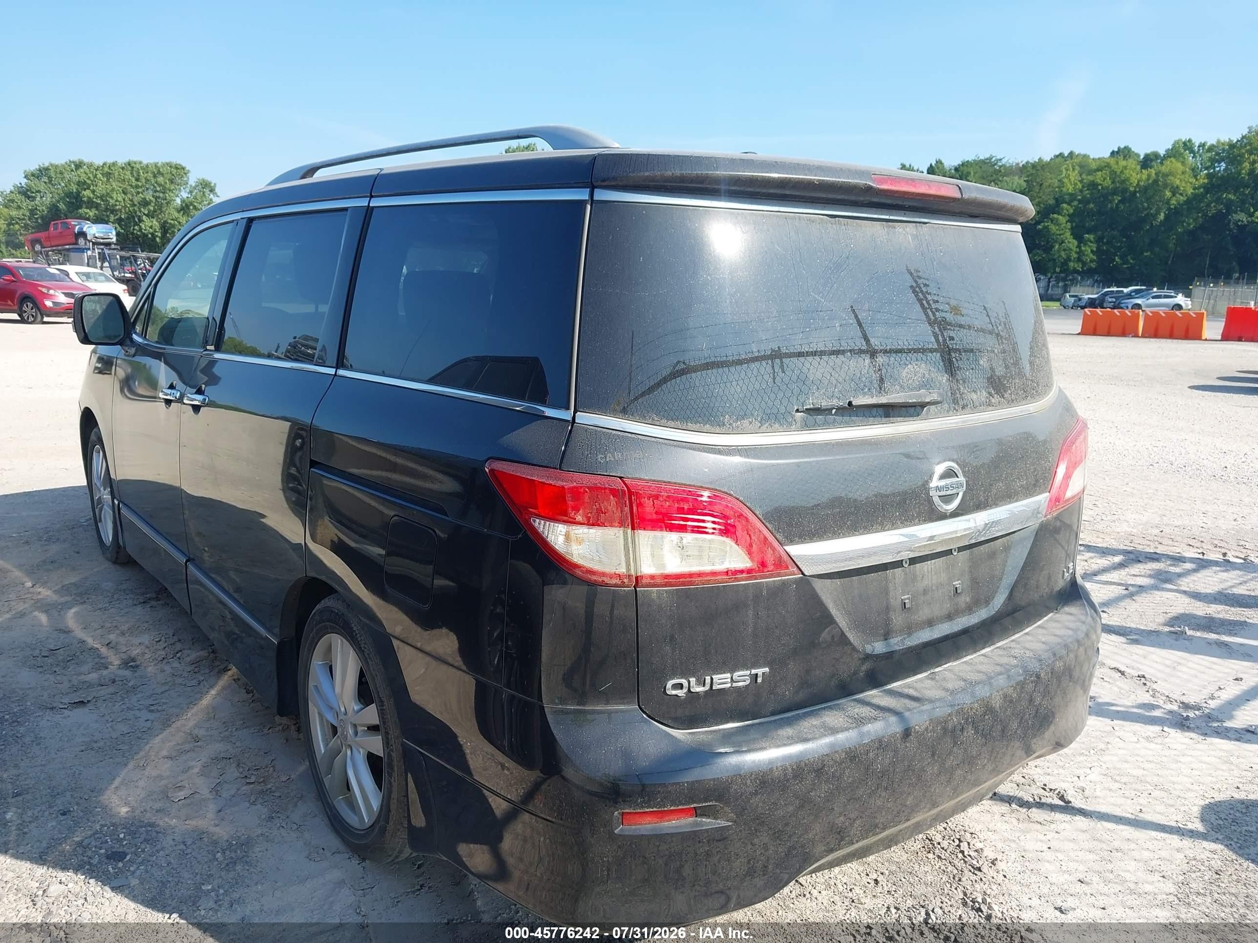 2012 Nissan Quest Le Gray vin: JN8AE2KP2C9048096